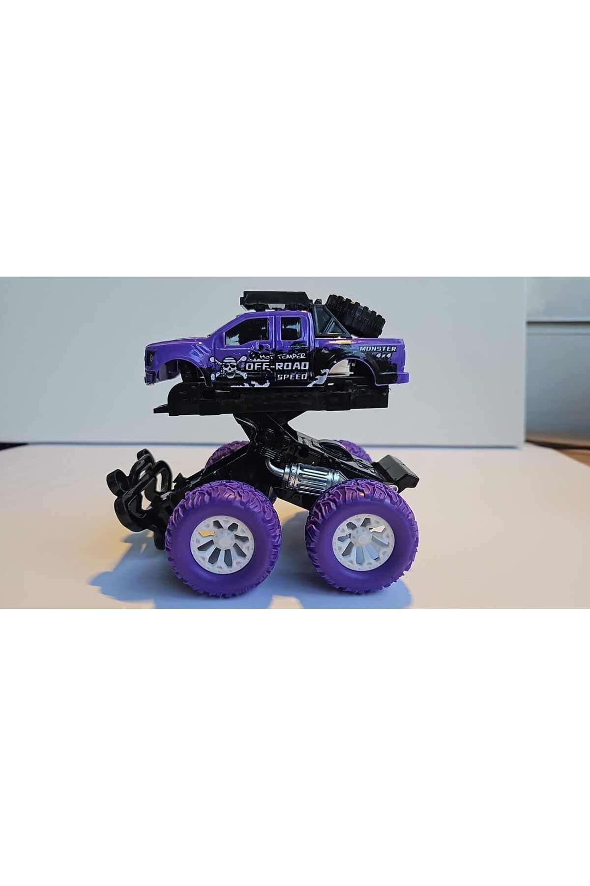 Mu Art Ahşap Mrt 851-3 SÜRTMELİ 4X4 DESENLİ RENKLİ JEEP - TEKLİ Art 871301