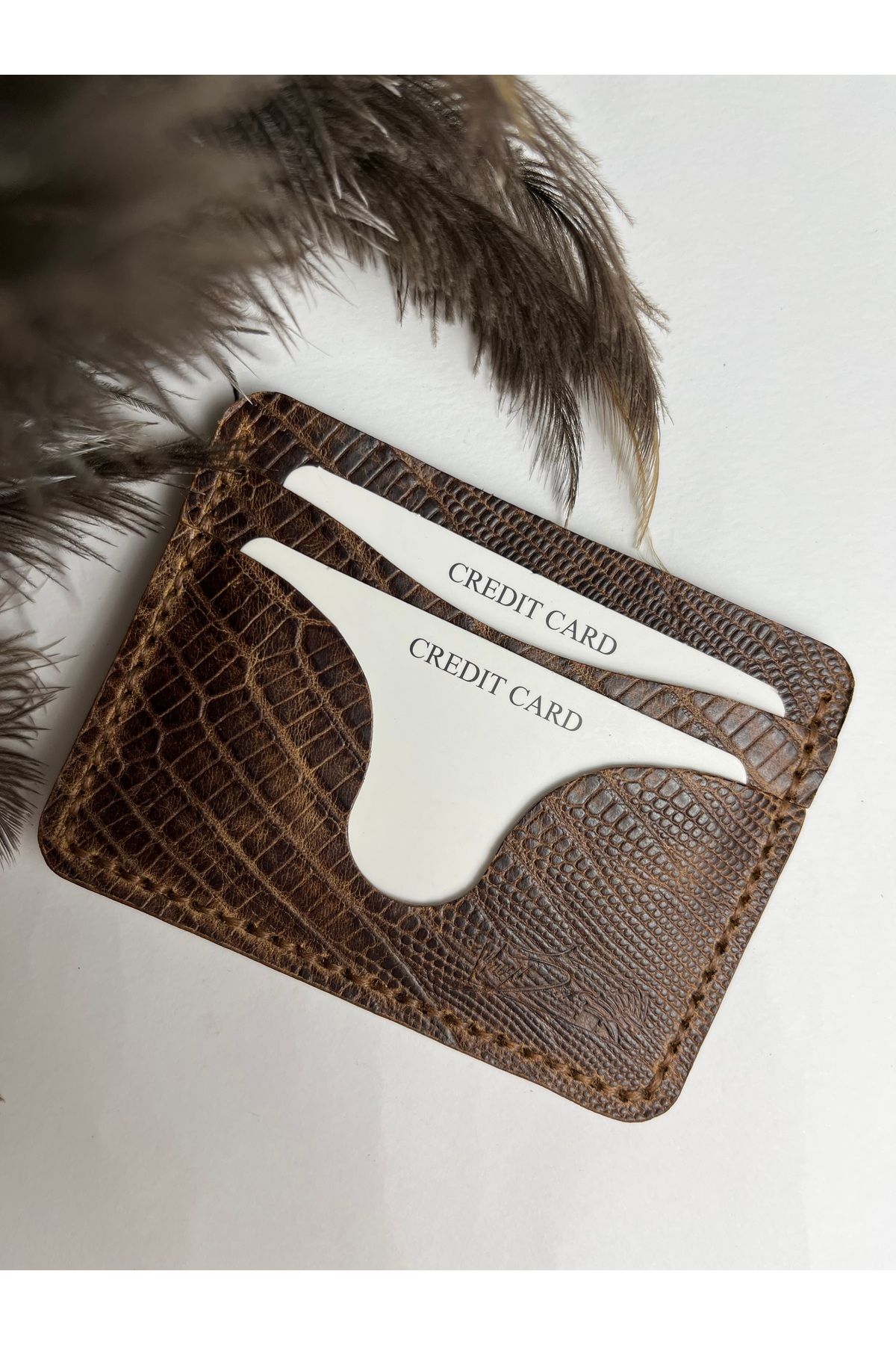 کارت دار مردانه چرمی واقعی CROCODILE PALICEDED TROYDER