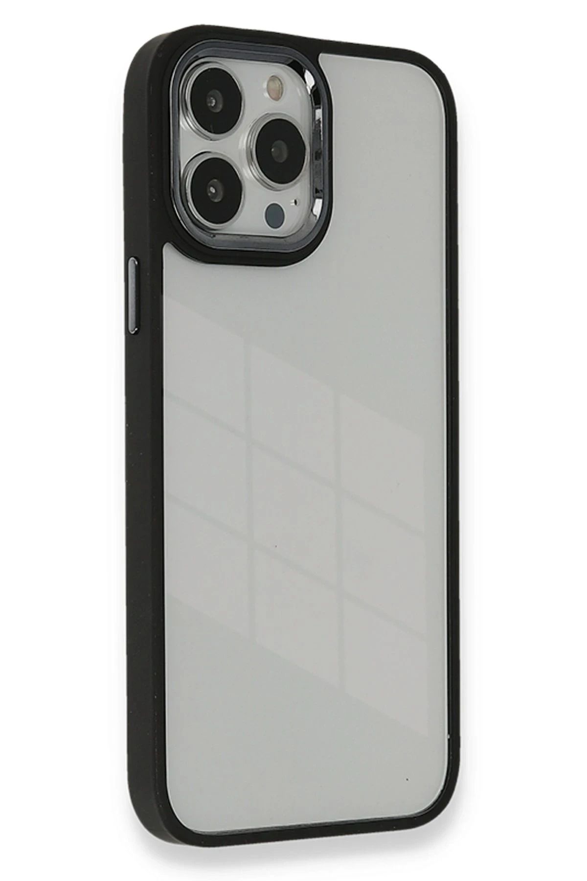 NewFace iPhone 13 Pro Kılıf Dora Kapak - Siyah YNSMR