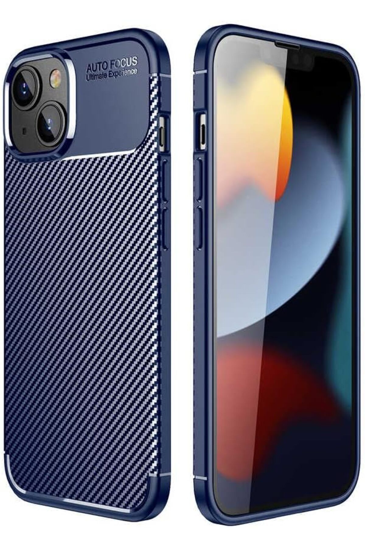 STOREMAX Rom iPhone 14 Pro İle Uyumlu Kılıf Karbon Tasarım, Parmak İzi Yapmayan Özellik Ultra Slimfit Y