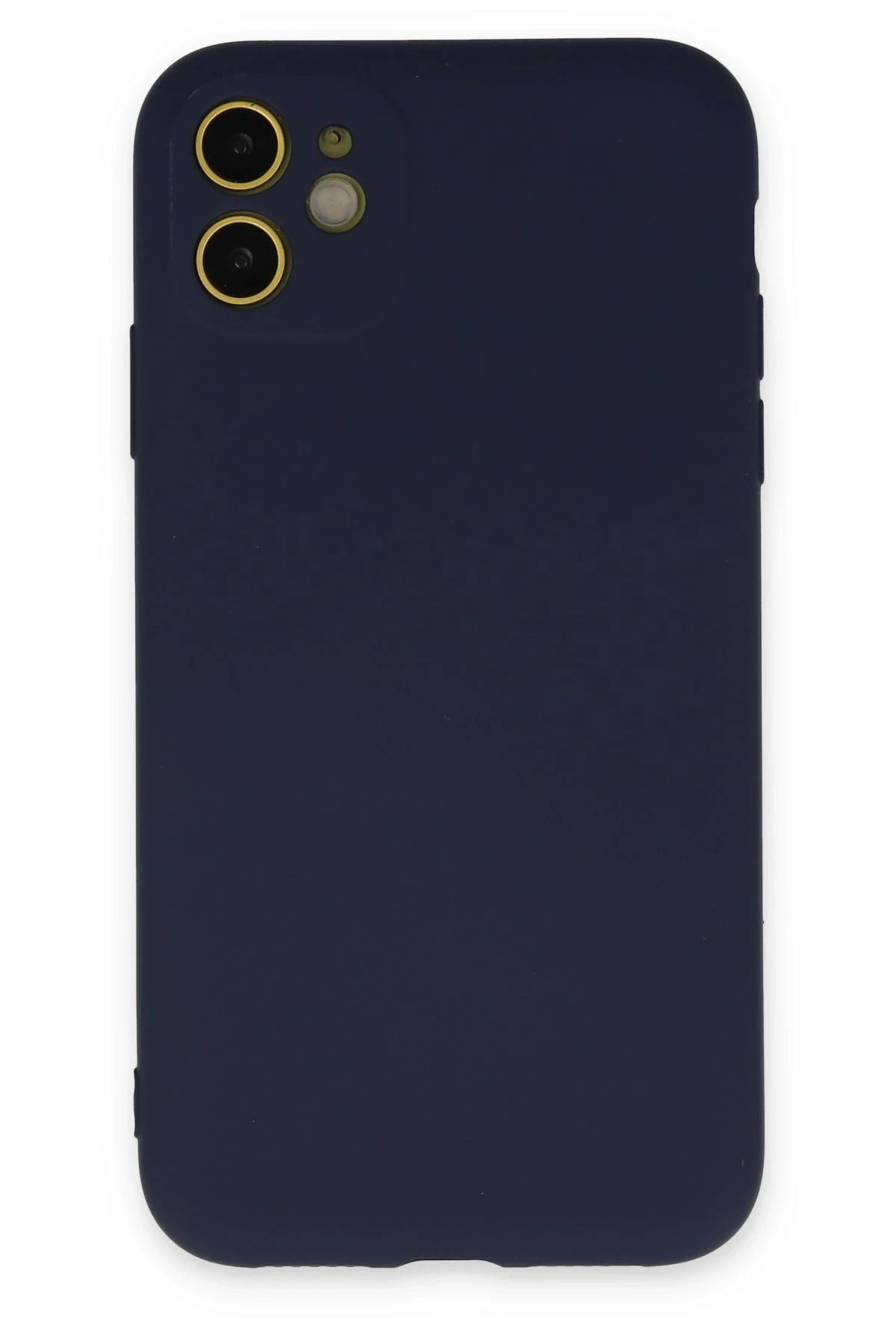NewFace iPhone 11 Kılıf Nano içi Kadife Silikon - Lacivert HNZRN