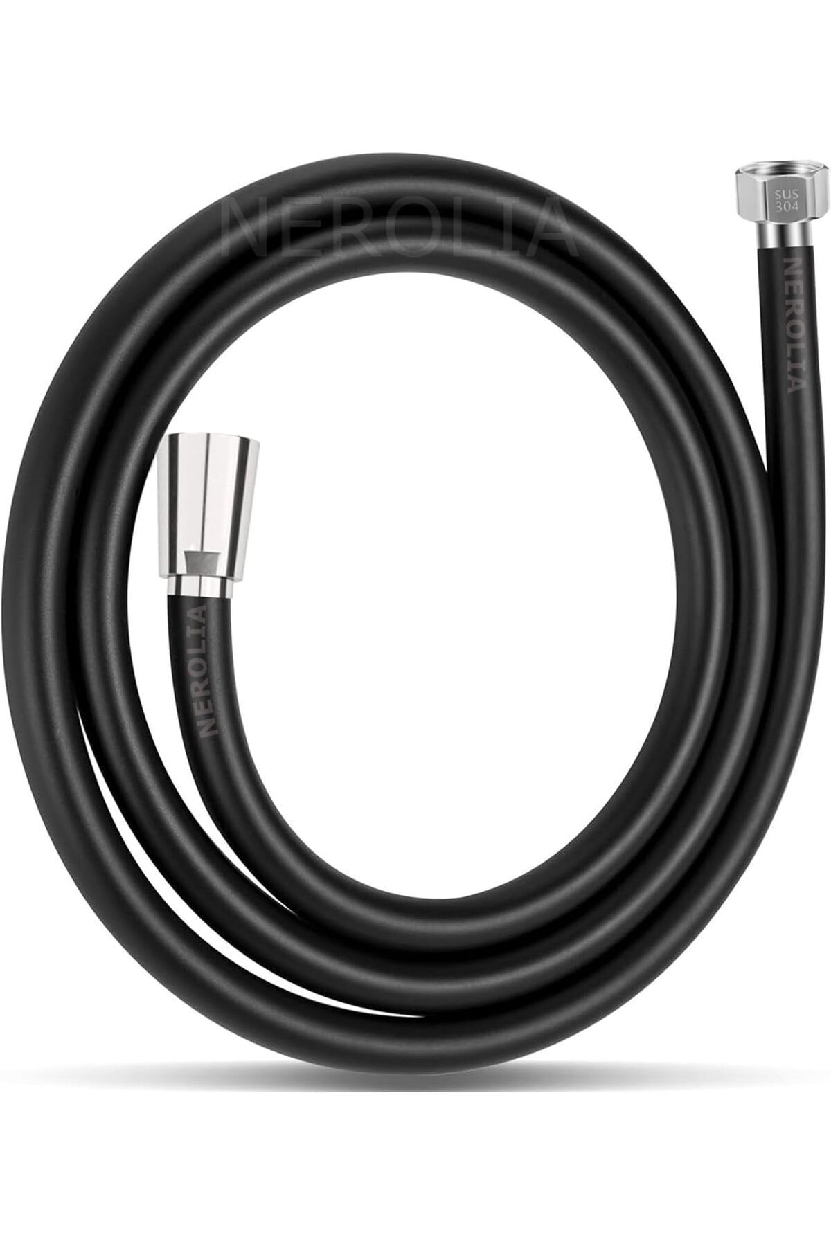 STOREMAX ELZ 150cm Siyah PVC Banyo Duş Hortumu/Ultra Dayanıklı Banyo Spirali FRNTR 1127478