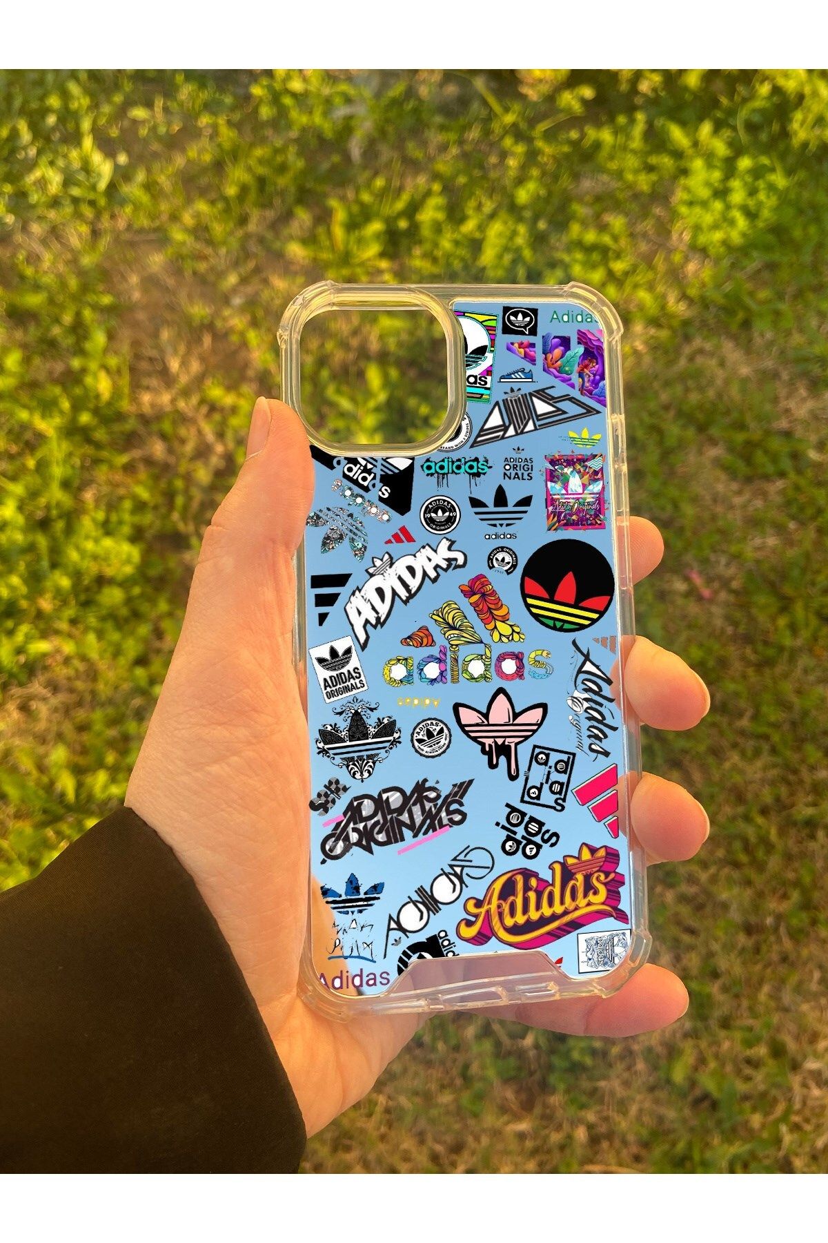 MBB ETİCARET İphone 13 Uyumlu Aynalı Desenli Darbe Kamera Korumalı Silikon Telefon Kılıfı