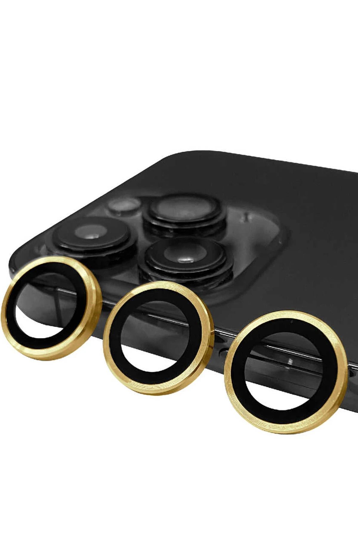 NewFace iPhone 13 Pro Max Raze Metal Kamera Lens - Gold YNSMR