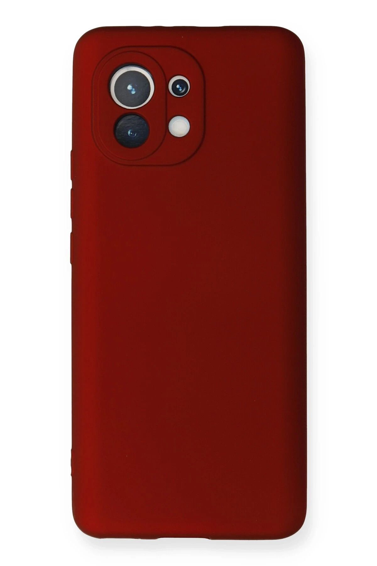 NewFace Xiaomi Mi 11 Kılıf First Silikon - Bordo JOJUA