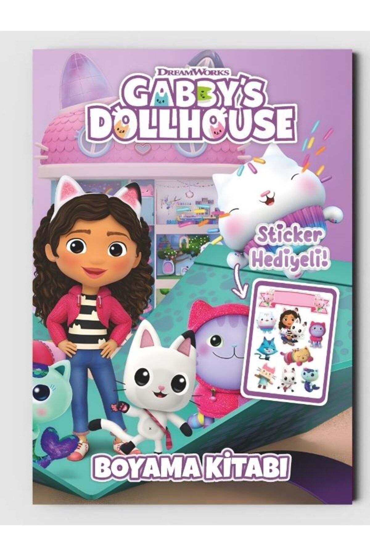 ZNC Çocuklar İçin Eğlenceli Boyama Kitabı, (+20), (Tam Sayfa Resimli Boyama Kitabı),(Sticker  )