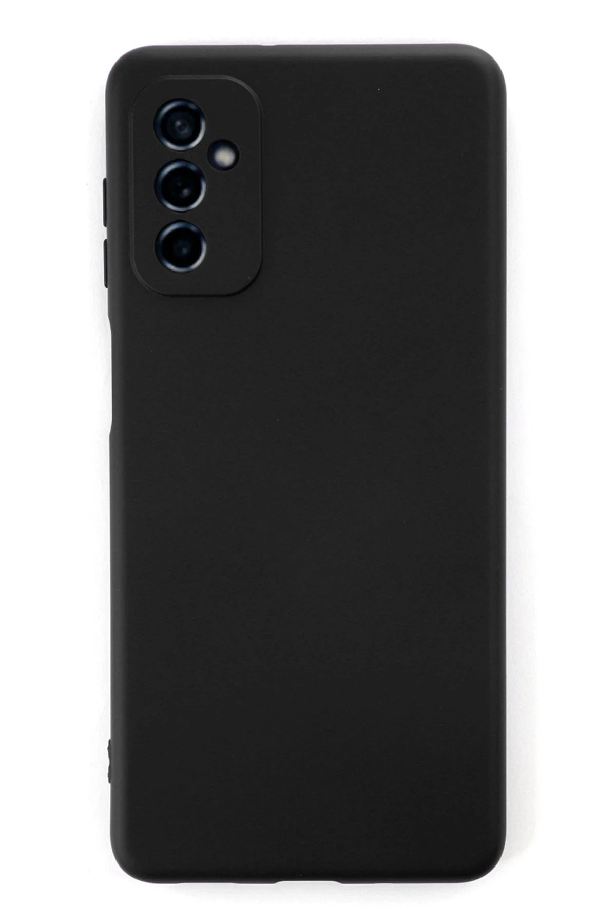 NewFace Samsung Galaxy M52 5G Kılıf Nano içi Kadife Silikon - Siyah INSLM
