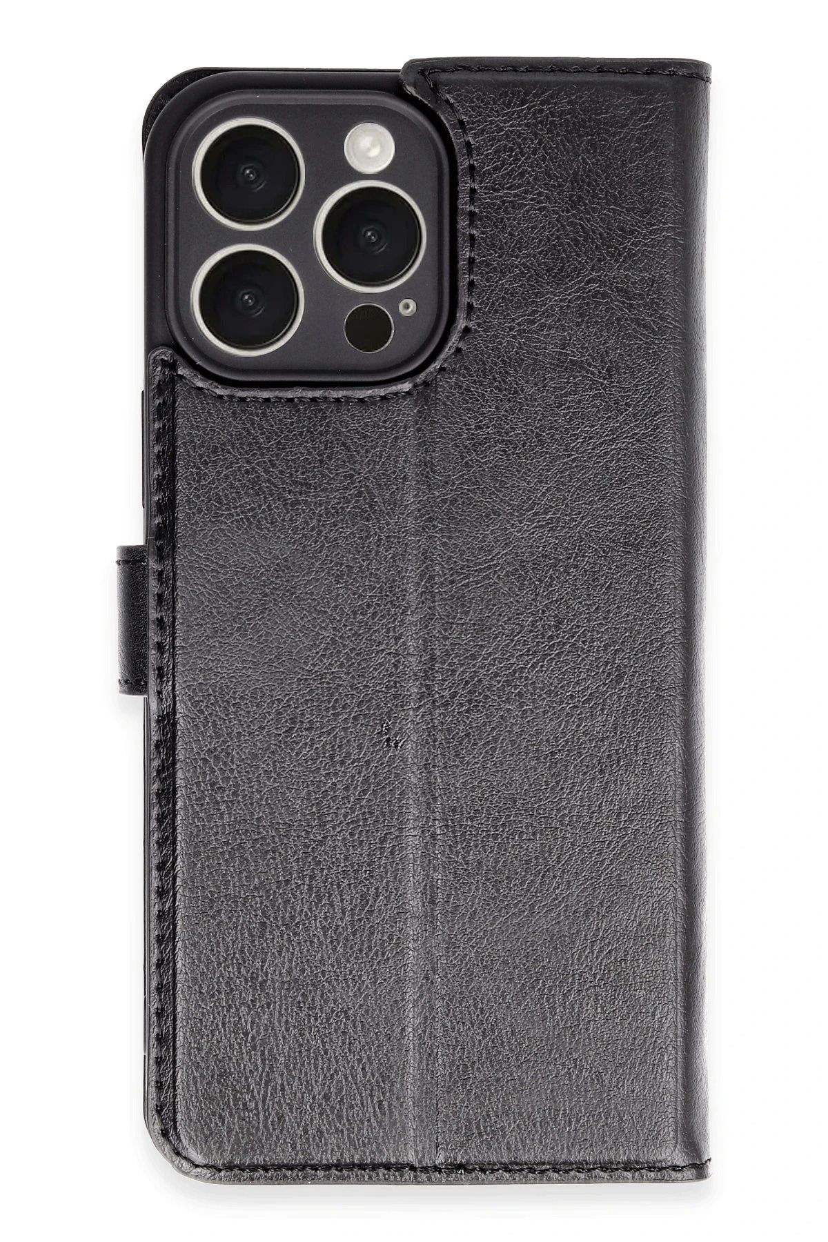 NewFace iPhone 16 Pro Max Kılıf Trend S Plus Kapaklı Kılıf - Siyah INSLM