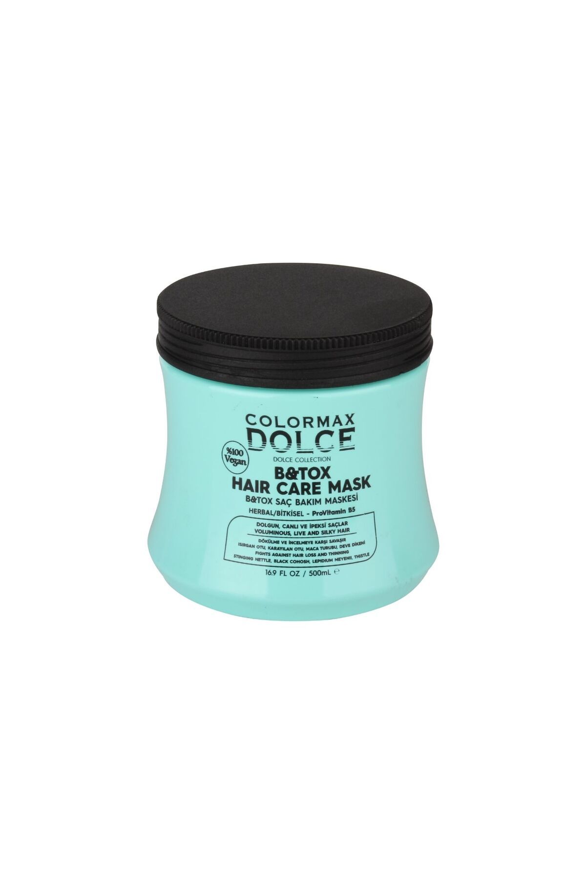 COLORMAX DOLCE NEW Series B&Tox ProVitamin B5 Vegan Saç Maskesi 500 ML 1 Adet