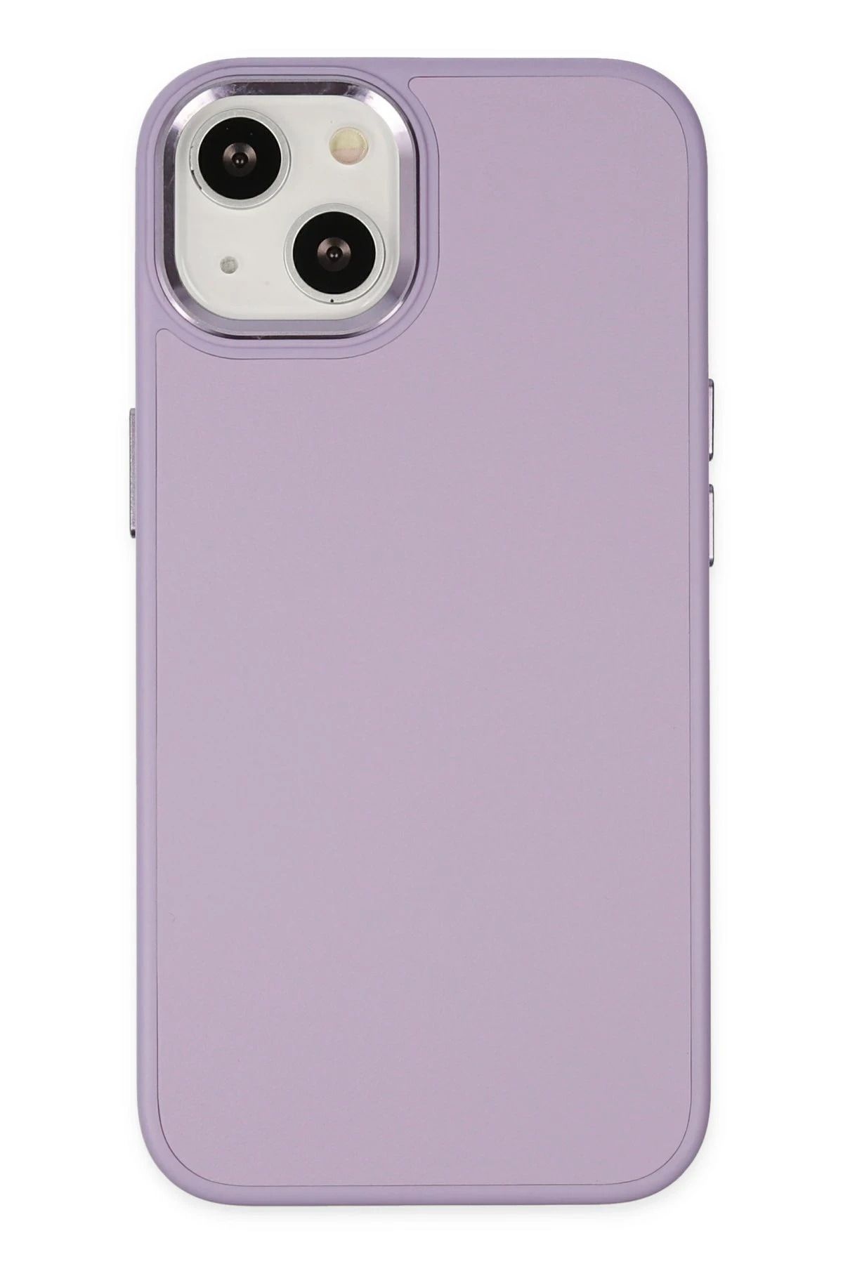 NewFace iPhone 14 Plus Kılıf Asya Deri Silikon - Lila NRMSA