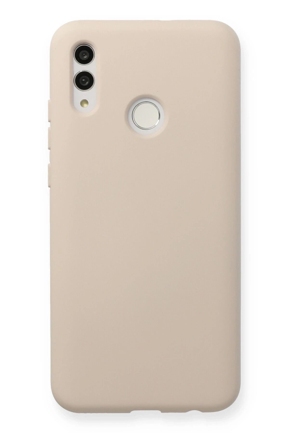 NewFace Huawei P Smart 2019 Kılıf Nano içi Kadife Silikon - Pudra YNSMR