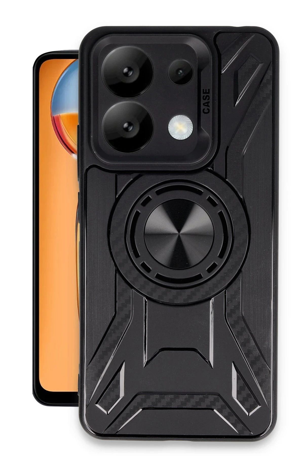 NewFace Xiaomi Redmi Note 13 Pro 5G Kılıf Lincoln Silikon - Siyah HNZRN