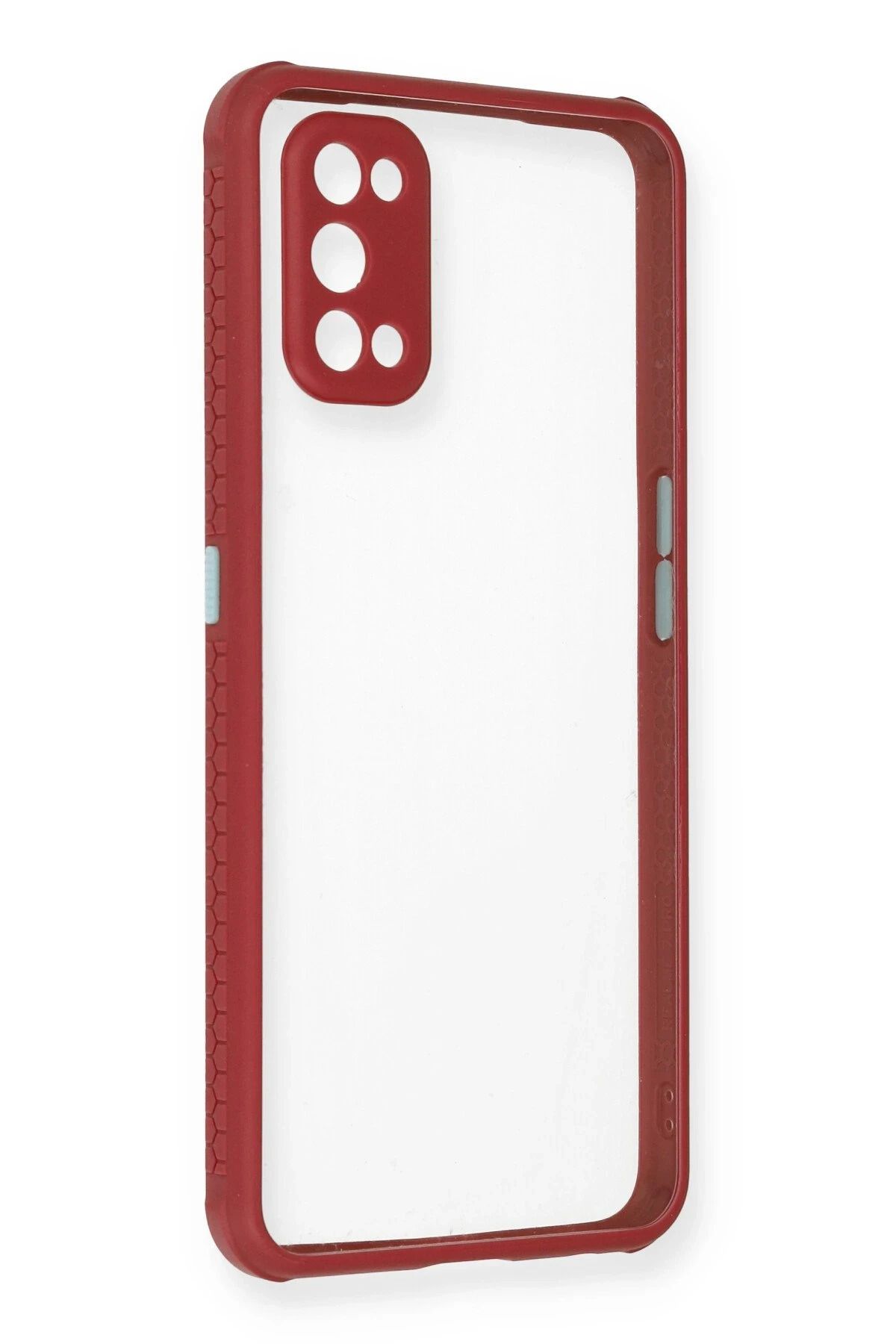 NewFace Realme 7 Pro Kılıf Miami Şeffaf Silikon - Fuşya BSTMY