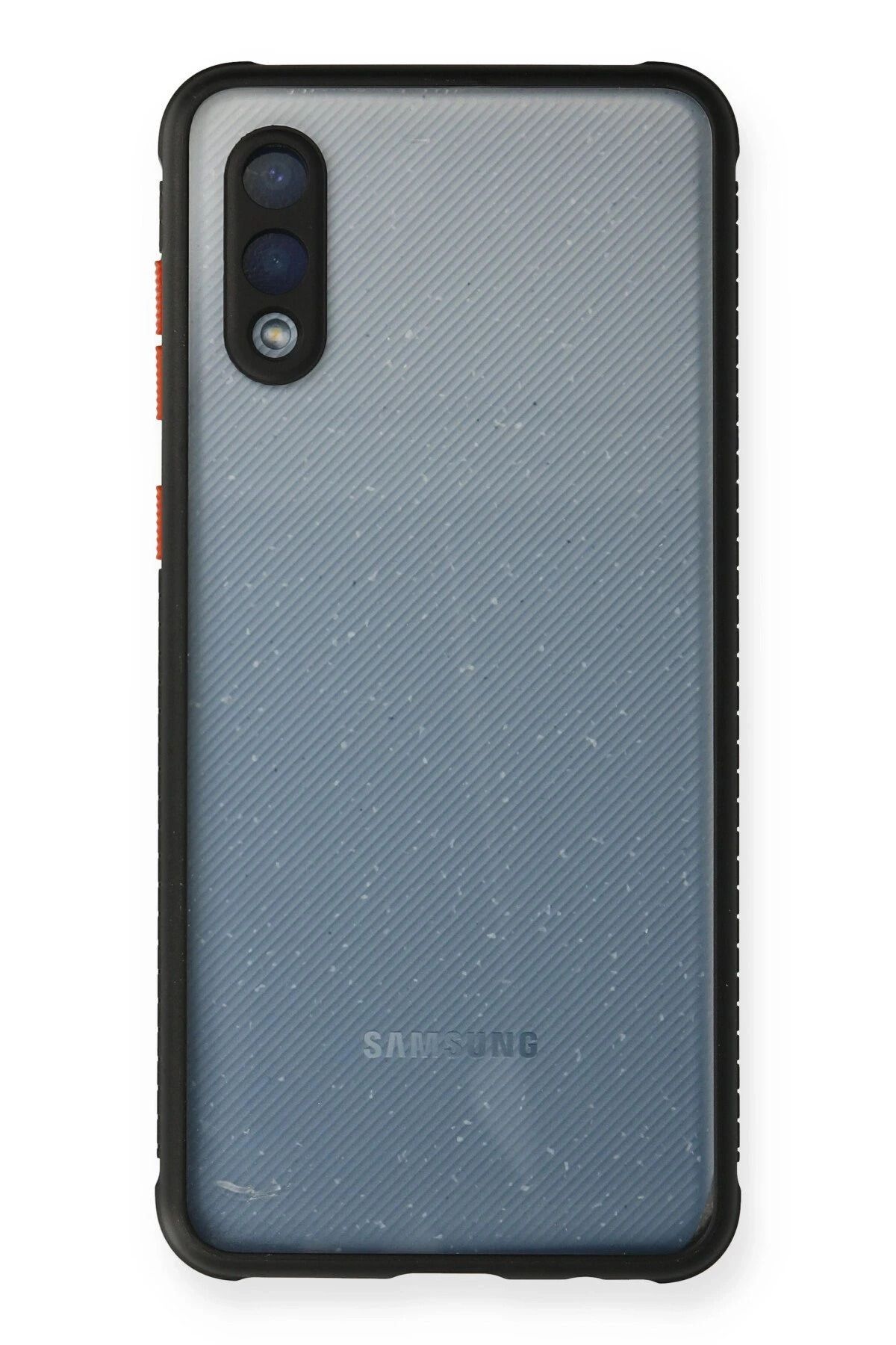 NewFace Samsung Galaxy A02 Kılıf Miami Şeffaf Silikon - Siyah JOJUA