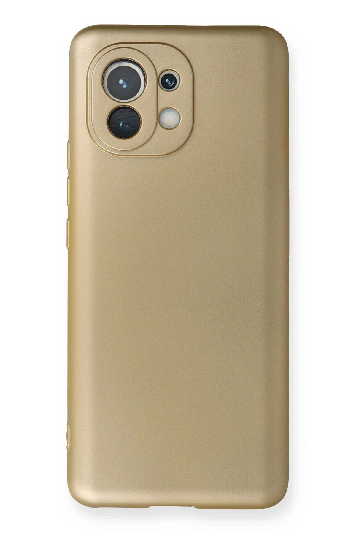 NewFace Xiaomi Mi 11 Kılıf First Silikon - Gold JOJUA