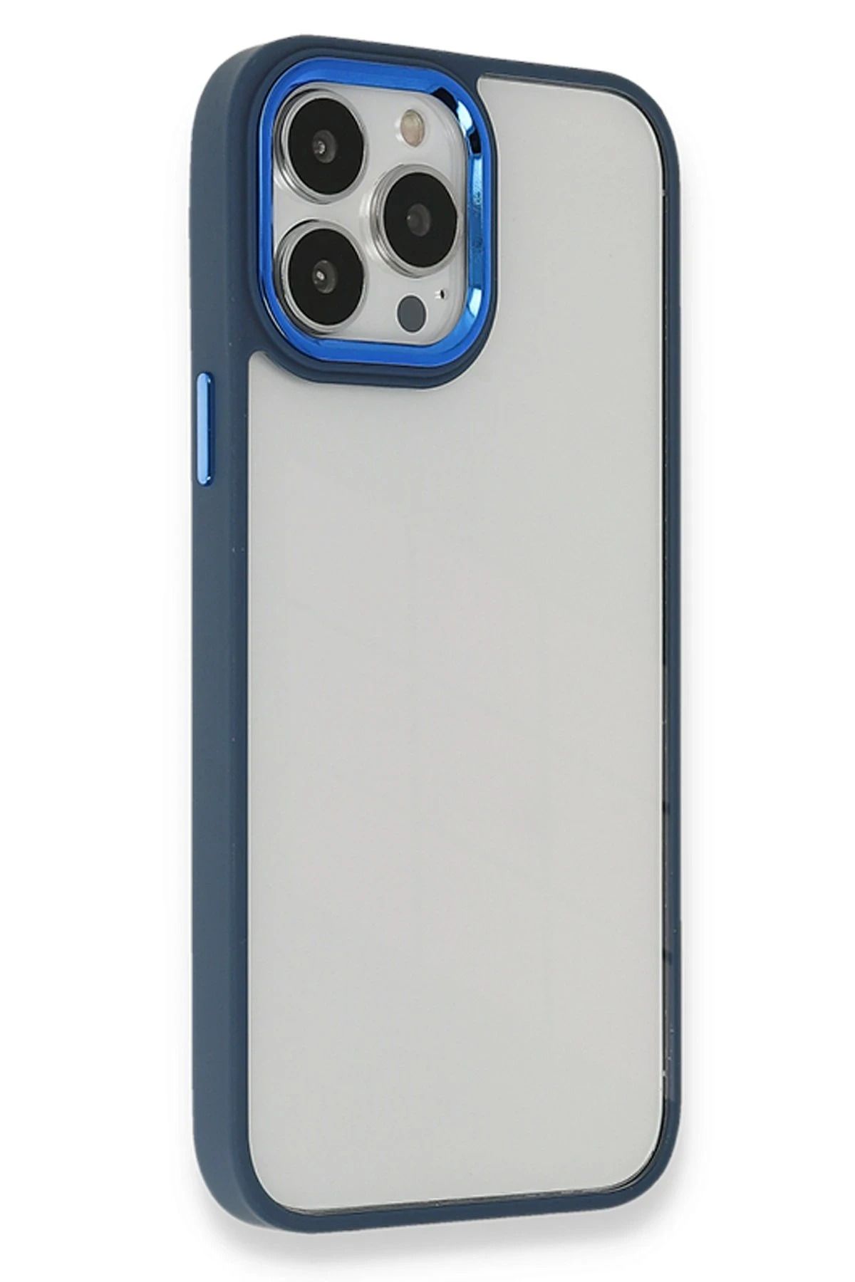 NewFace iPhone 13 Pro Kılıf Dora Kapak - Mavi JOJUA