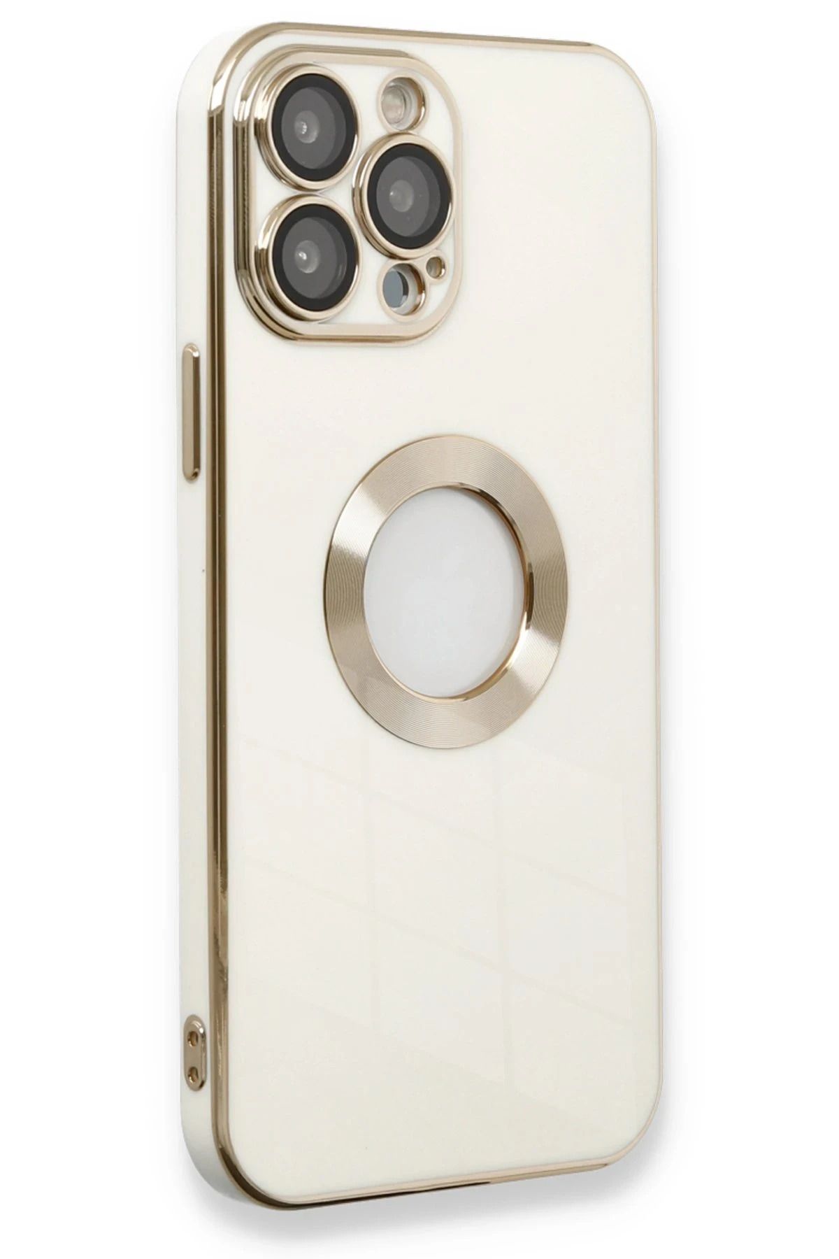 NewFace iPhone 13 Pro Max Kılıf Store Silikon - Beyaz FERRG