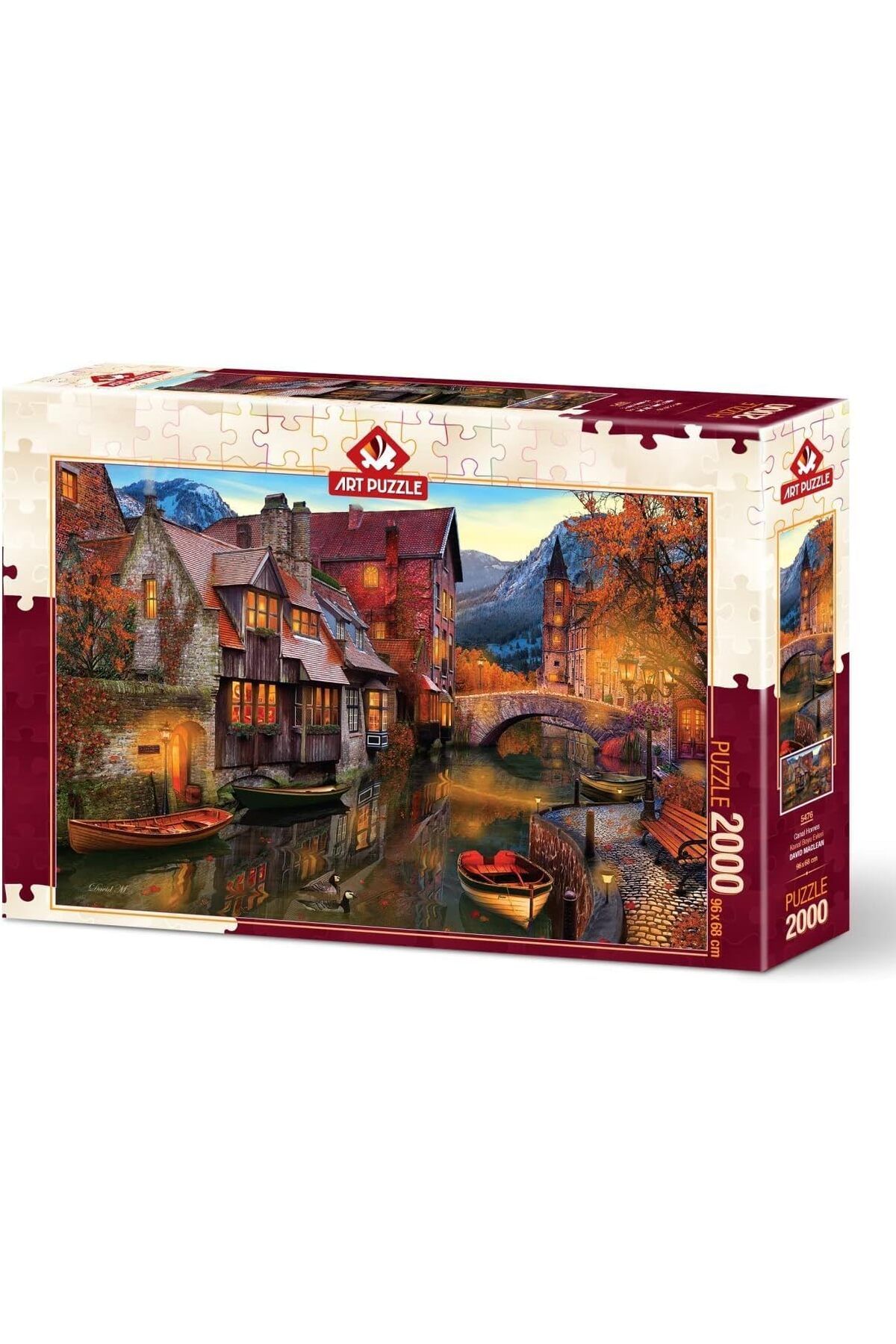 LUXE Puzzle Kanal Boyu Evleri 2000 Parça Puzzle LXSHP 1055529