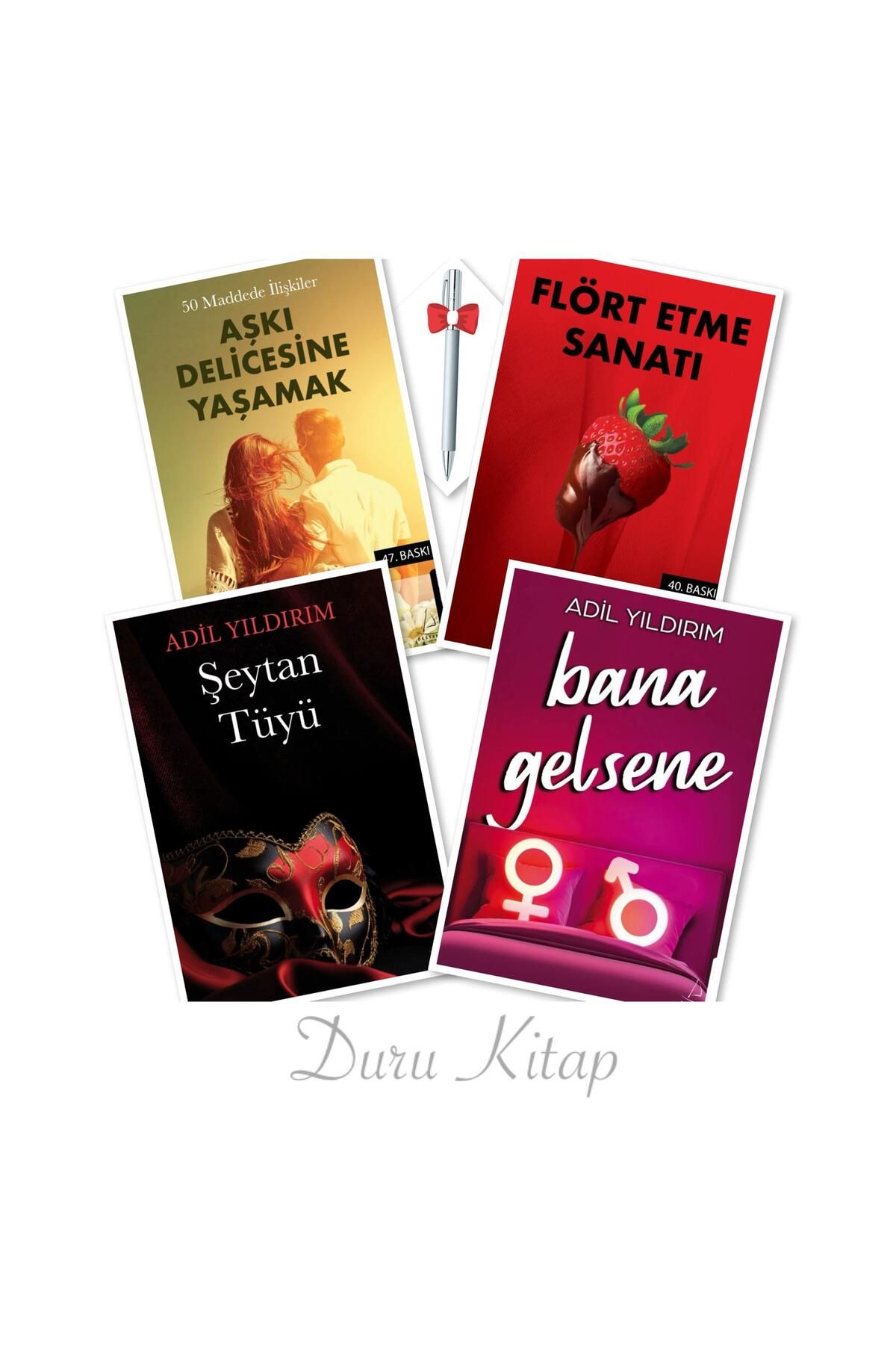 Destek Yayınları Flört Etme Sanatı - Şeytan Tüyü - Bana Gelsene +1, Adil Yıldırım (4 Kitap) CAPRİCE KALEM HEDİYE