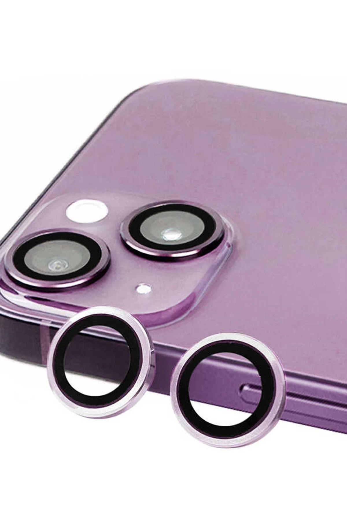 NewFace iPhone 14 Raze Metal Kamera Lens - Mor DRSTR