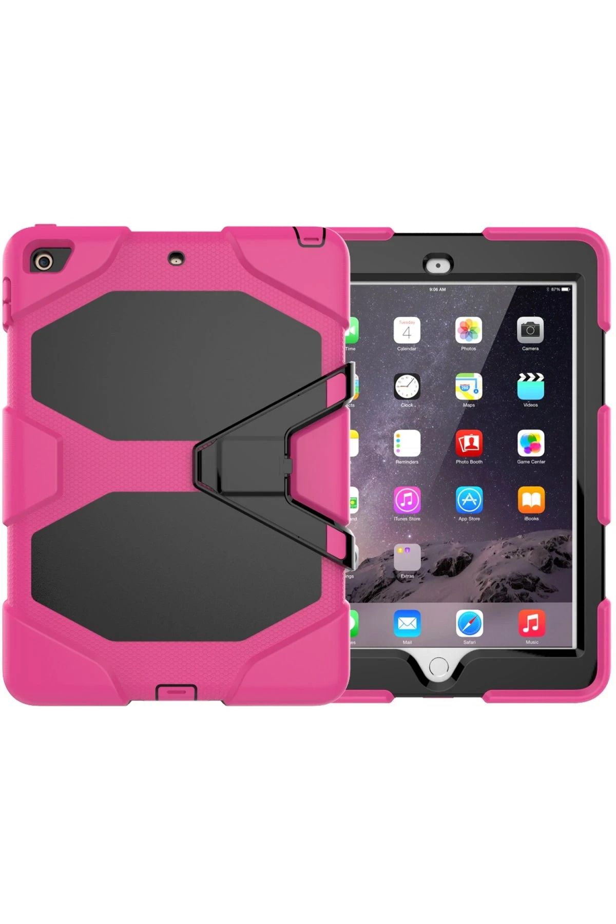 NewFace iPad 5 Air 9.7 Kılıf Griffin Tablet Kapak - Pembe FERRG