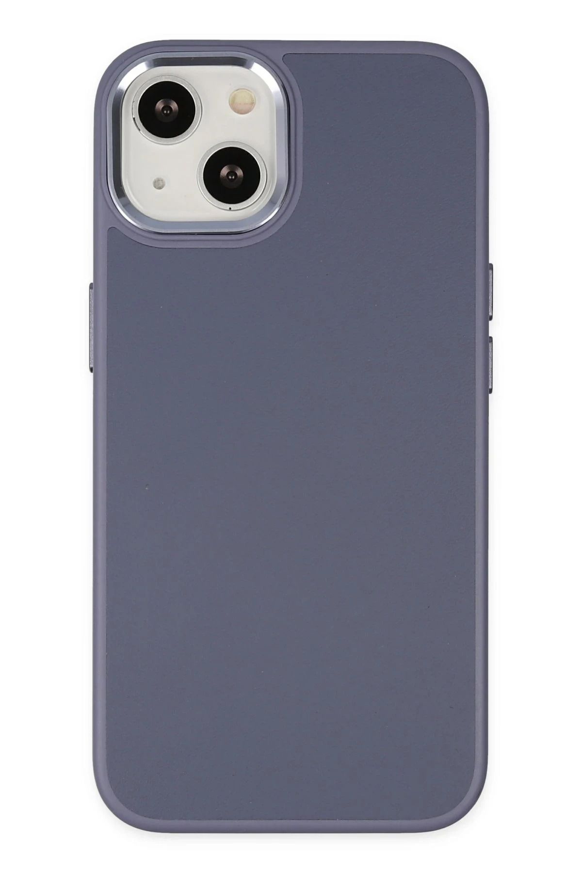 NewFace iPhone 14 Plus Kılıf Asya Deri Silikon - Mor NRMSA