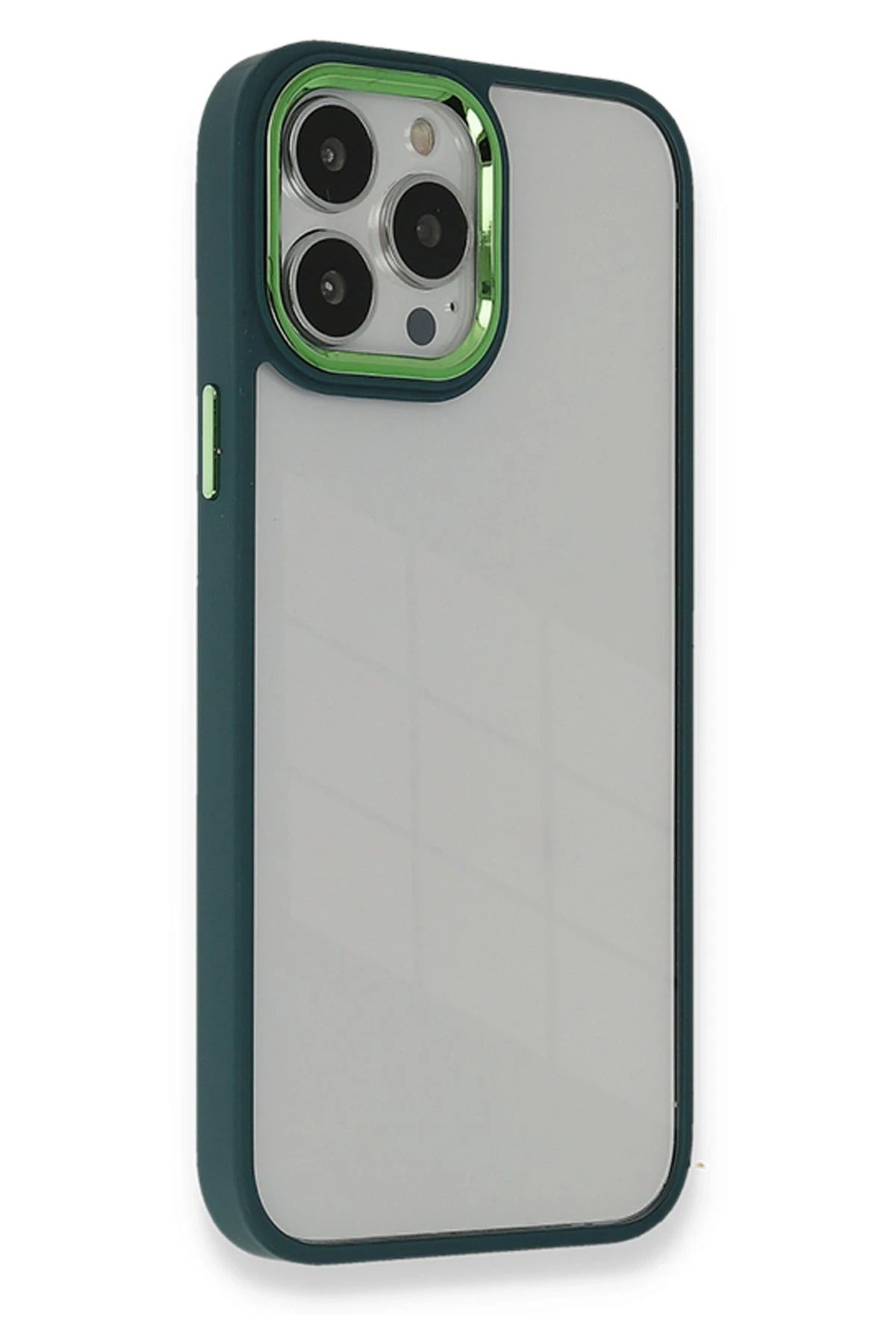 NewFace iPhone 13 Pro Kılıf Dora Kapak - Haki Yeşil JOJUA