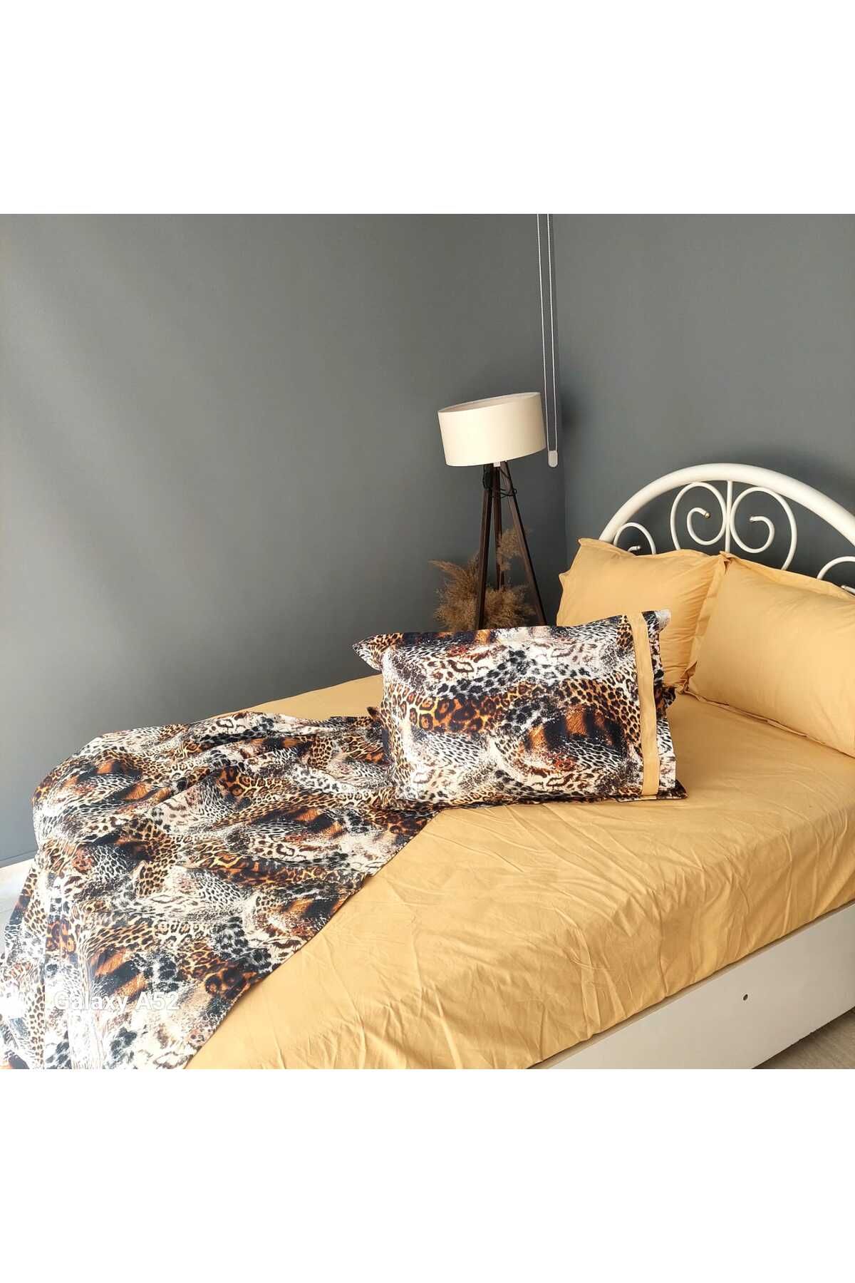 NEDA HOME-Double Personality Digital Print Leopard Patterned Bedding Set 3