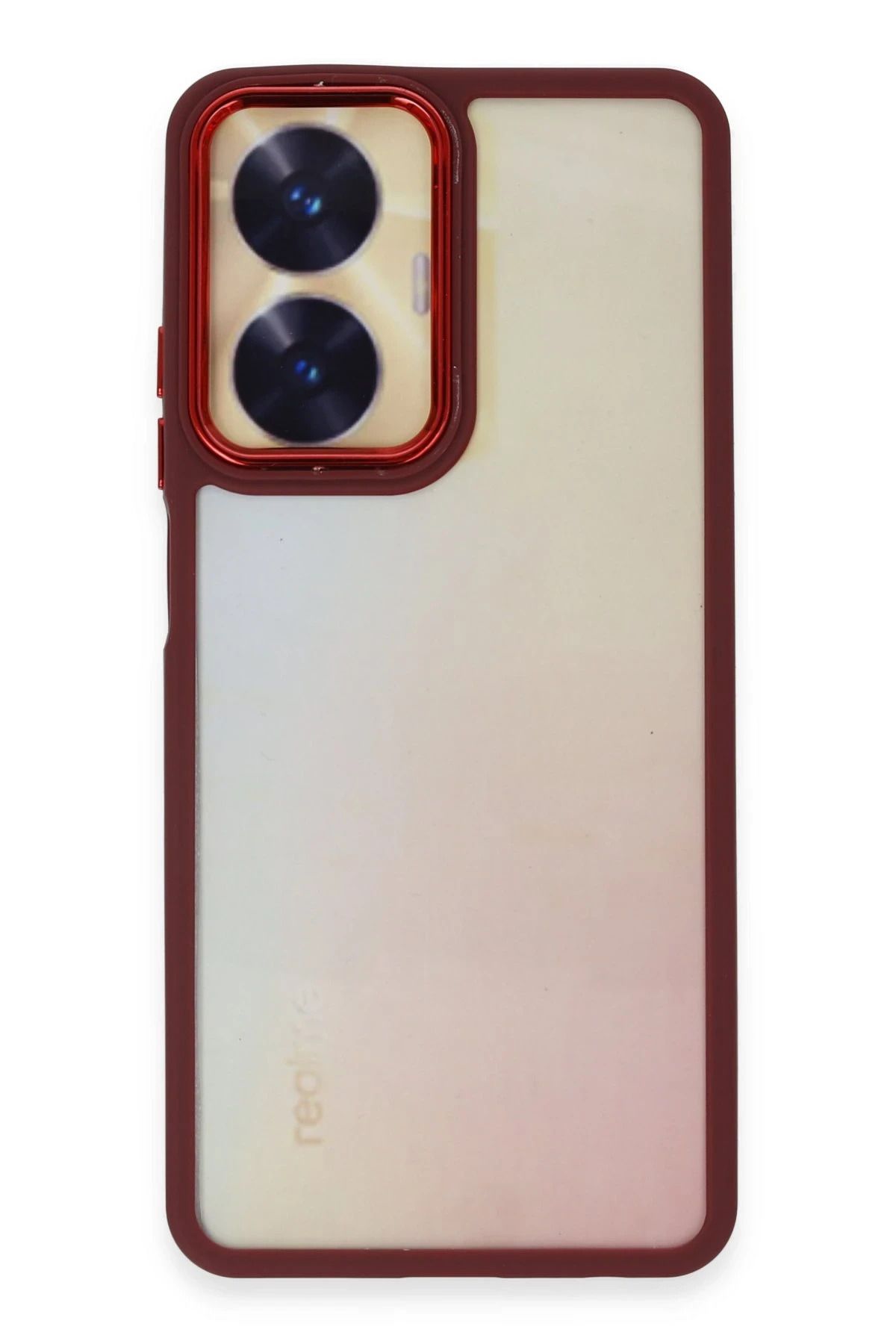 NewFace Realme C55 Kılıf Dora Kapak - Kırmızı FERRG
