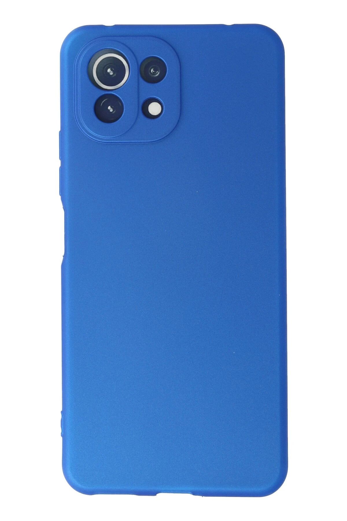 NewFace Xiaomi Mİ 11 Lite Kılıf First Silikon - Mavi BSTMY