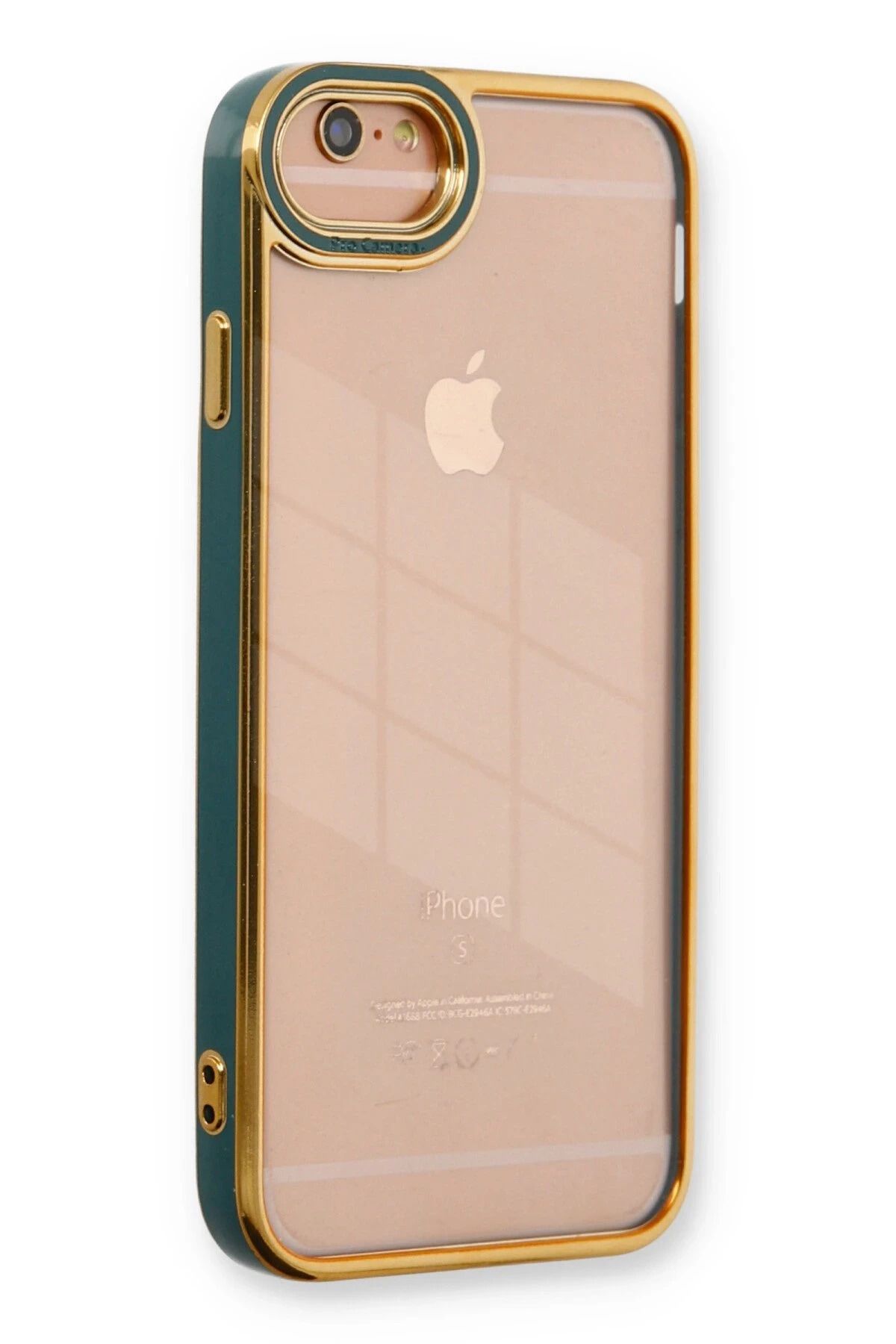 NewFace iPhone 6 Kılıf Liva Lens Silikon - Yeşil YNSMR
