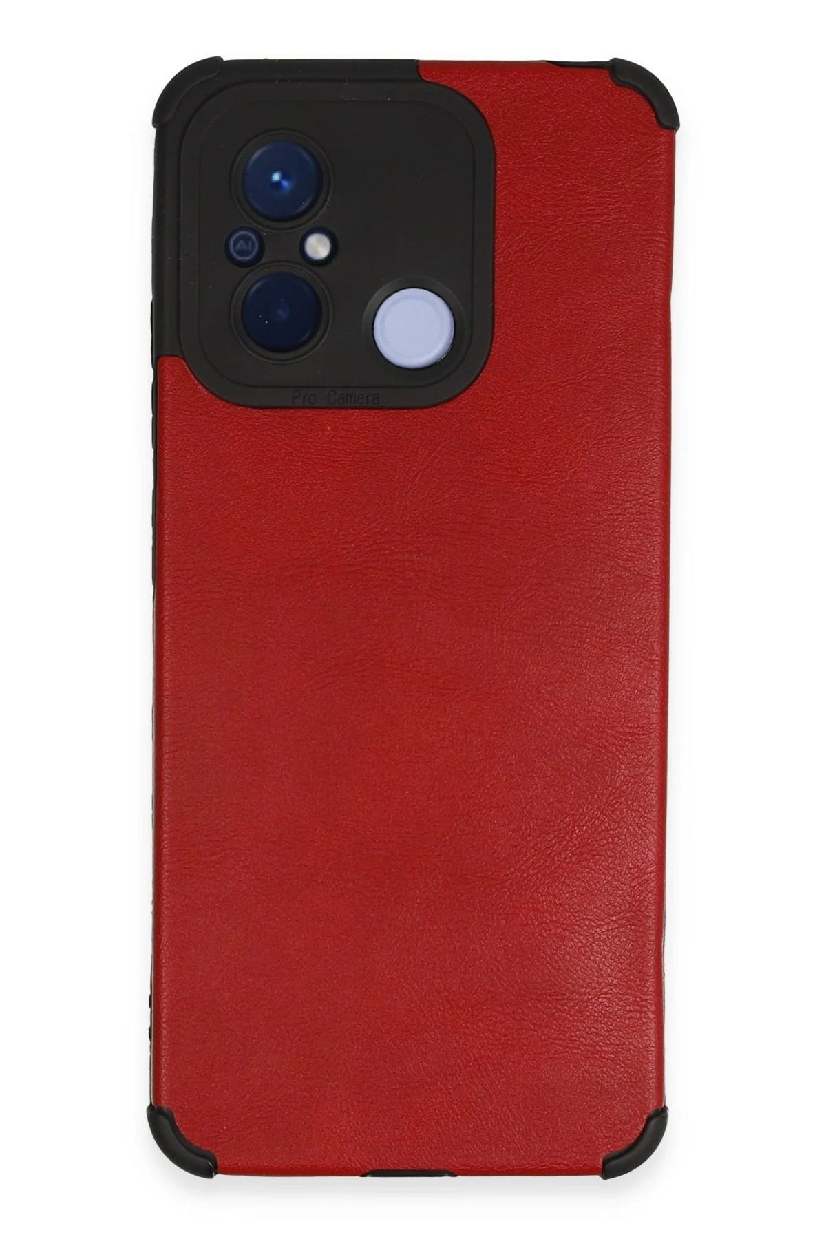 NewFace Xiaomi Redmi 12C Kılıf Loop Deri Silikon - Kırmızı INSLM