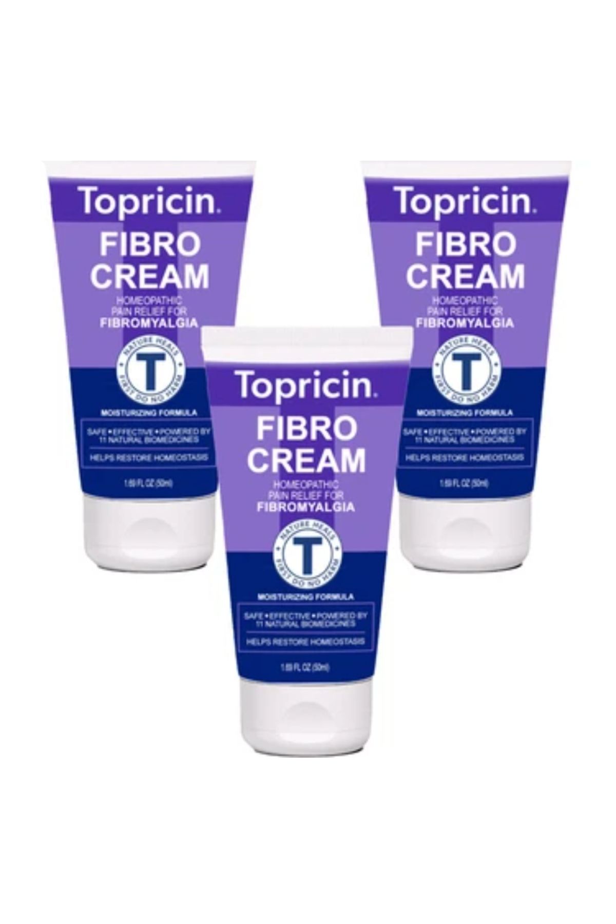Pure Creams Topricin Fibro Krem Sırt Kas Eklemleriniz Fıtığınız Bel Bacak Vucut Agrı Kremi 50 ml 3 Adet