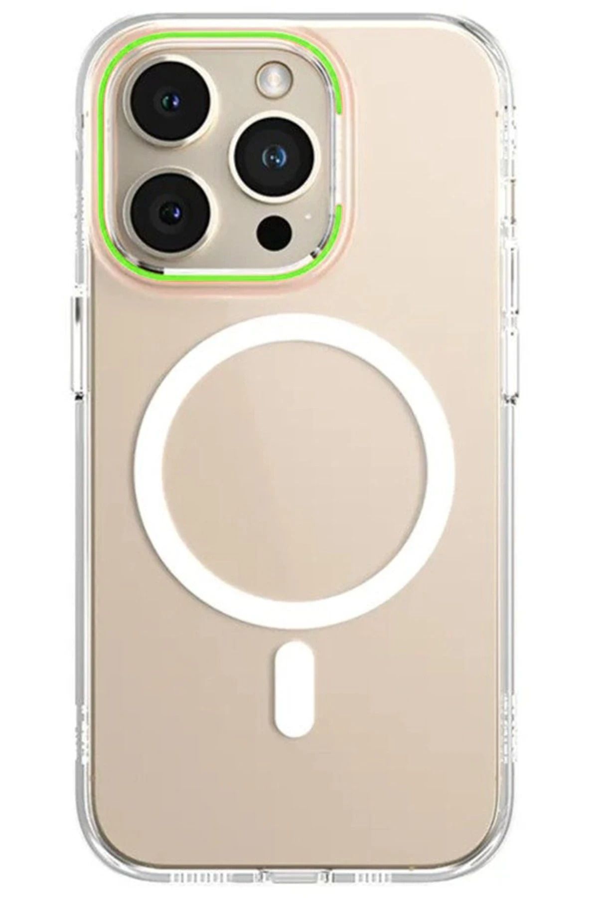 NewFace iPhone 14 Pro Kılıf Blueo Anti Drop Magsafe Kapak - Yeşil NRMSA