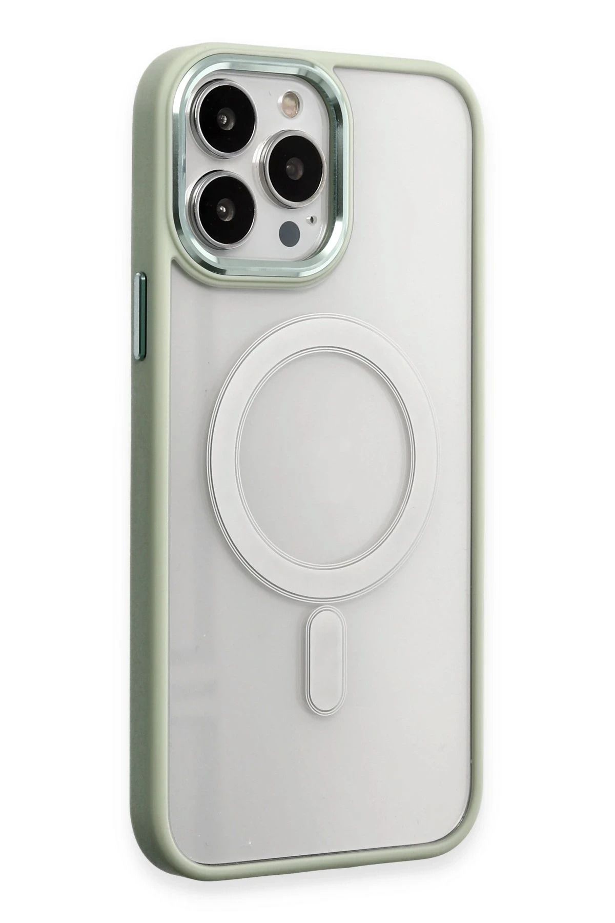 NewFace iPhone 15 Pro Max Kılıf Room Magneticsafe Silikon - Su Yeşili JOJUA