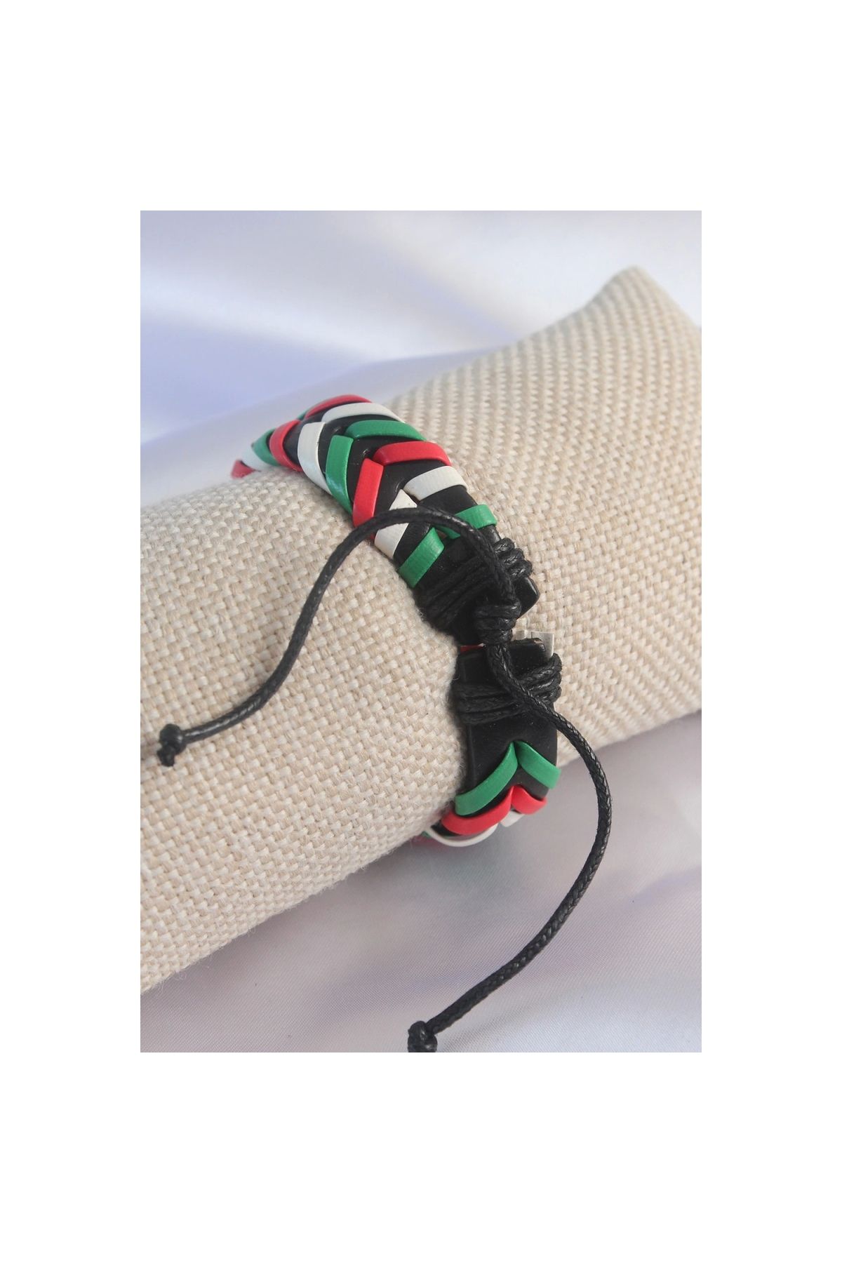 Marsilyan-Mixed Color String Leather Men's Bracelet - TJ-EB3583 2