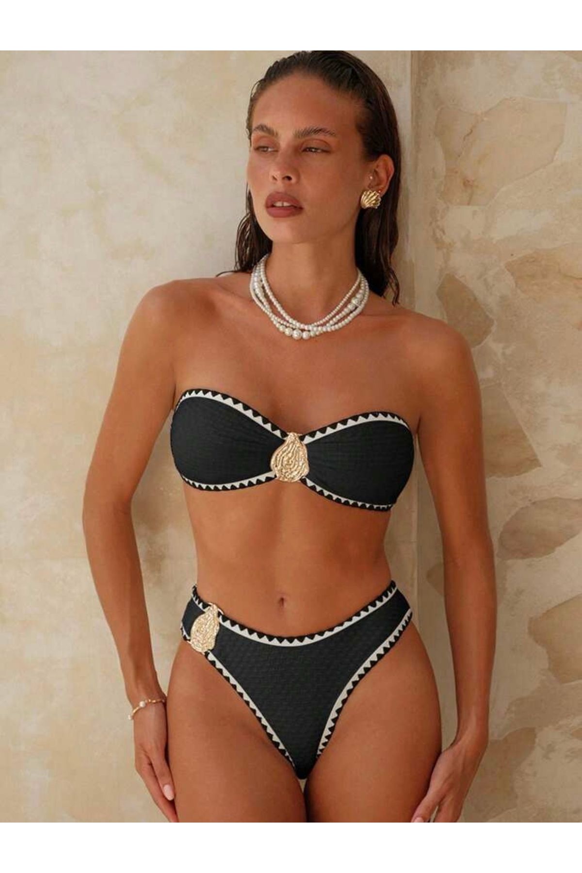 Luna Amada Alt Üst Straplez Bikini Takımı