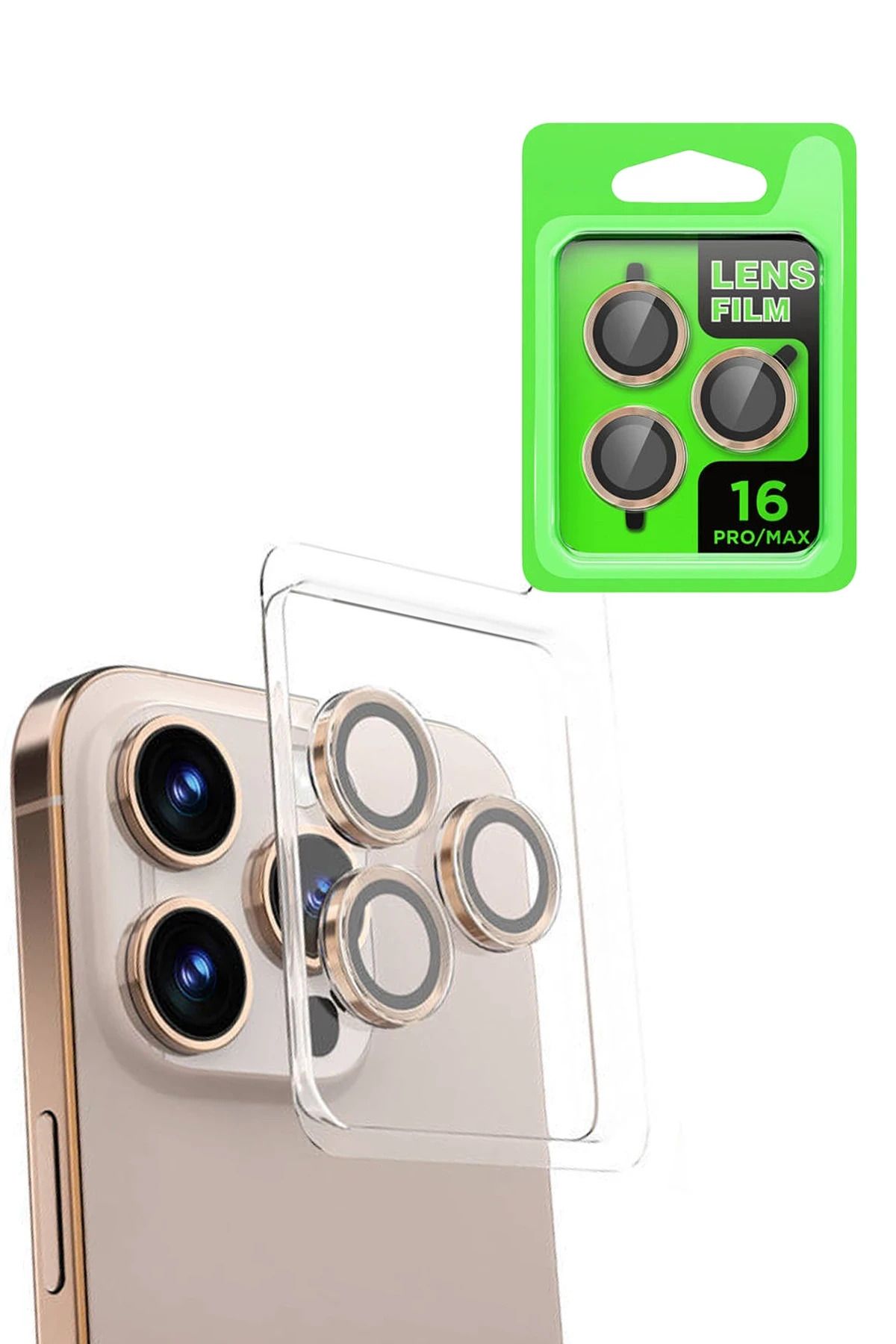 NewFace iPhone 16 Pro Raze Metal Kamera Lens - Natural Grey YNSMR