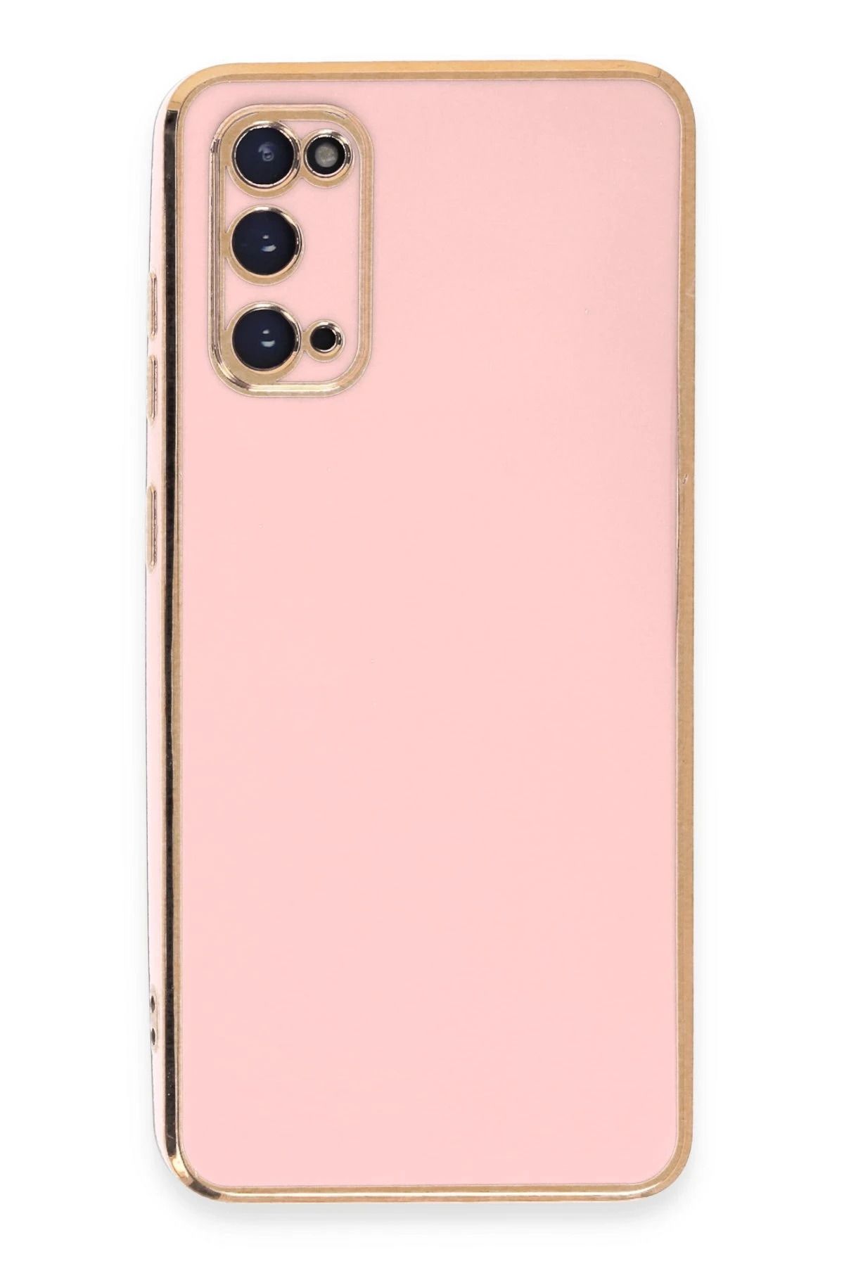 NewFace Samsung Galaxy S20 Kılıf Volet Silikon - Pembe JOJUA