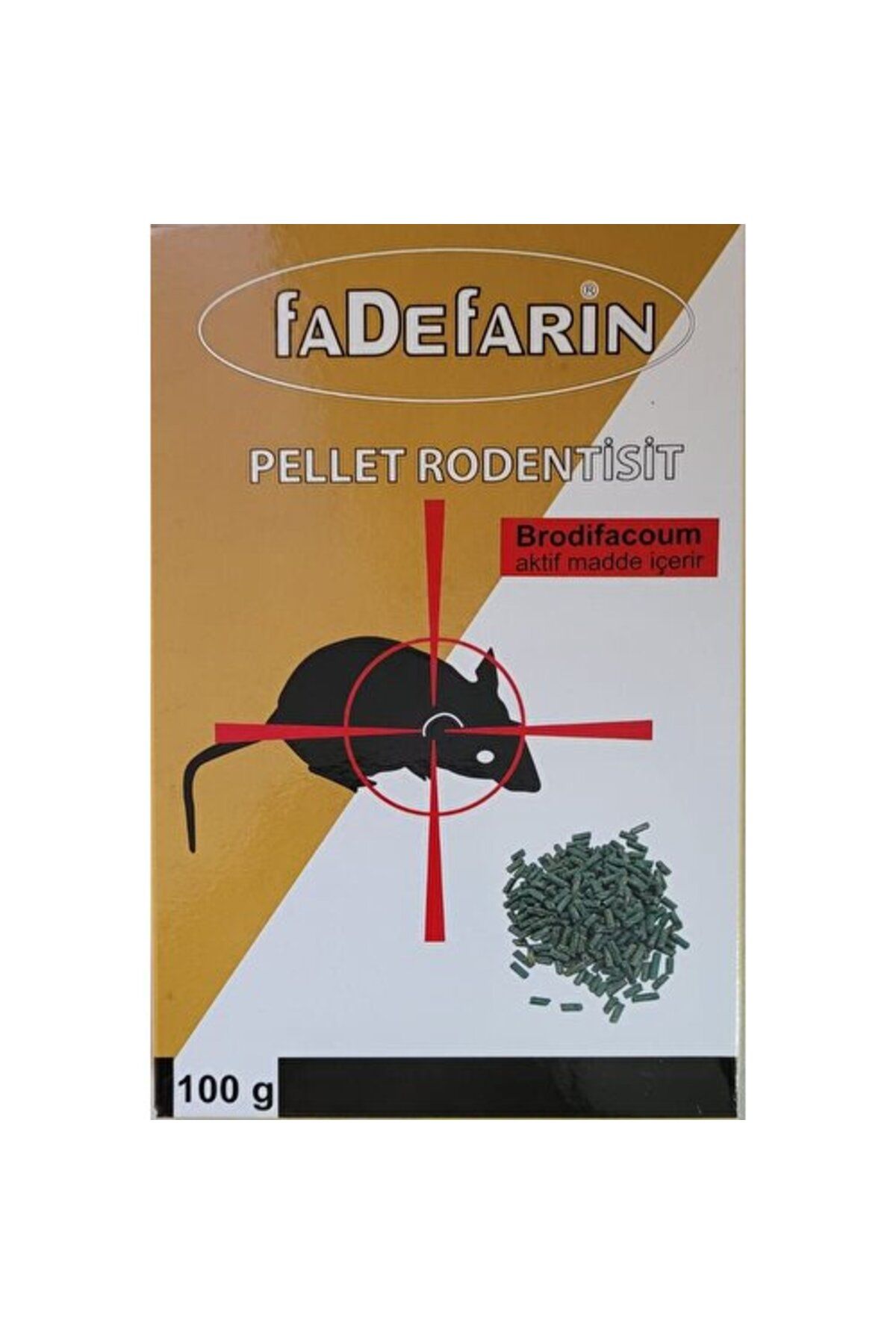 Fa Fadefarın Zehirli Fare Pellet 100Gr