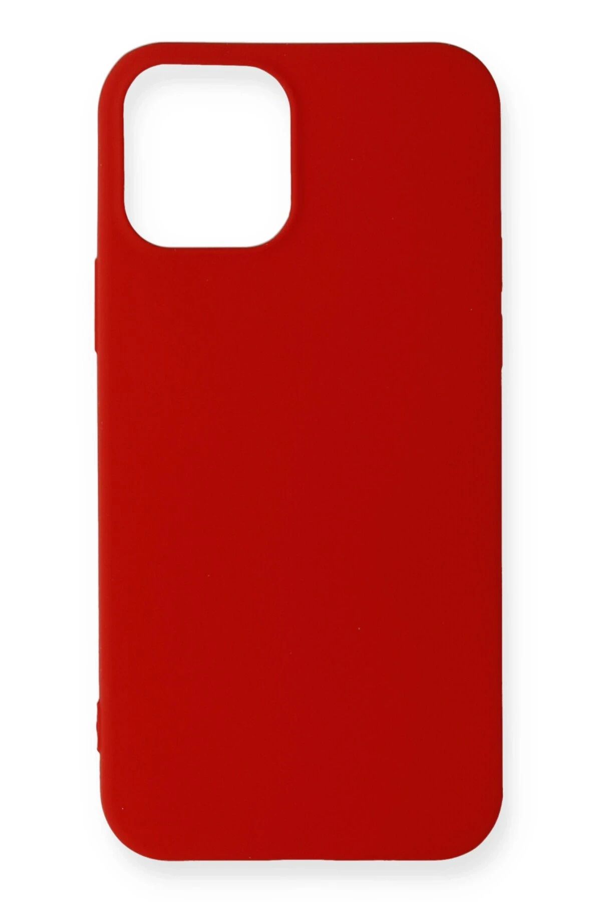 NewFace iPhone 12 Mini Kılıf First Silikon - Koyu Kırmızı BSTMY