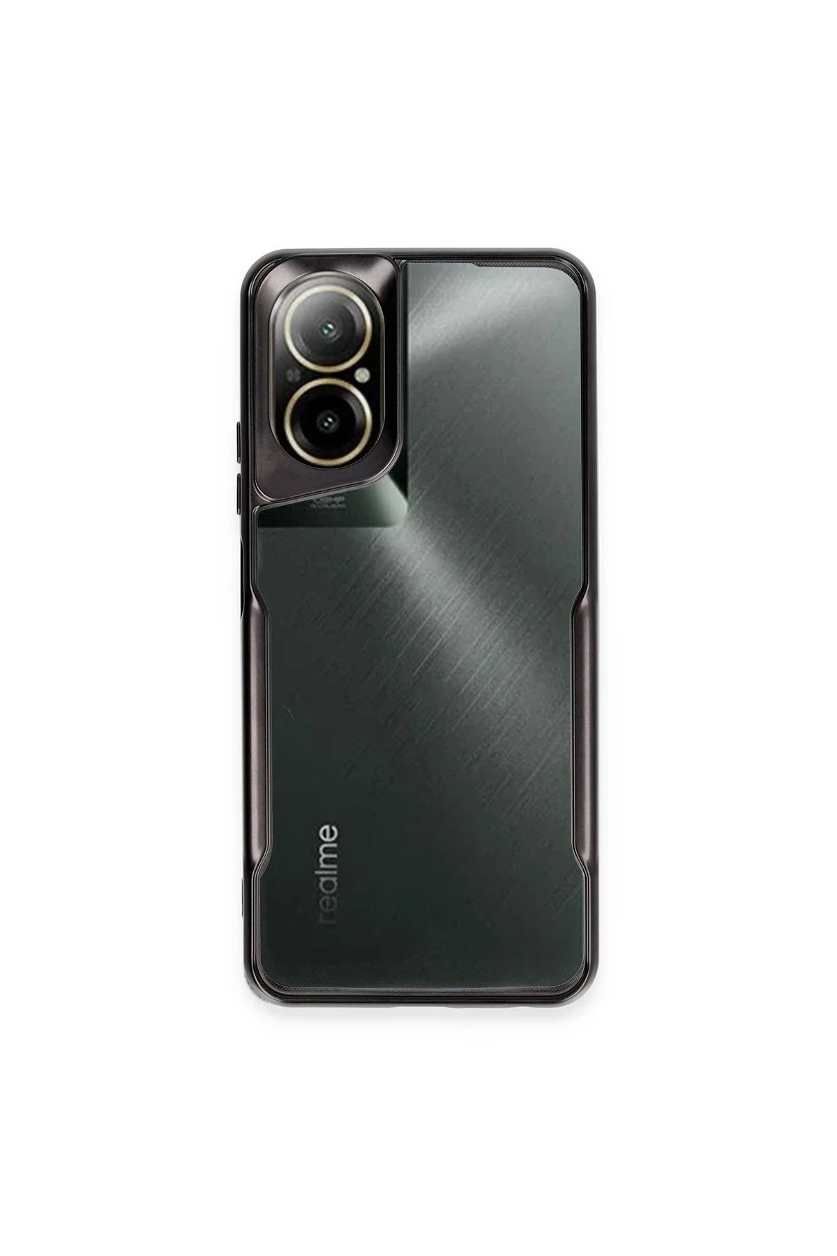 NewFace Realme 12 Lite Kılıf Boyi Silikon Kapak - Siyah YNSMR