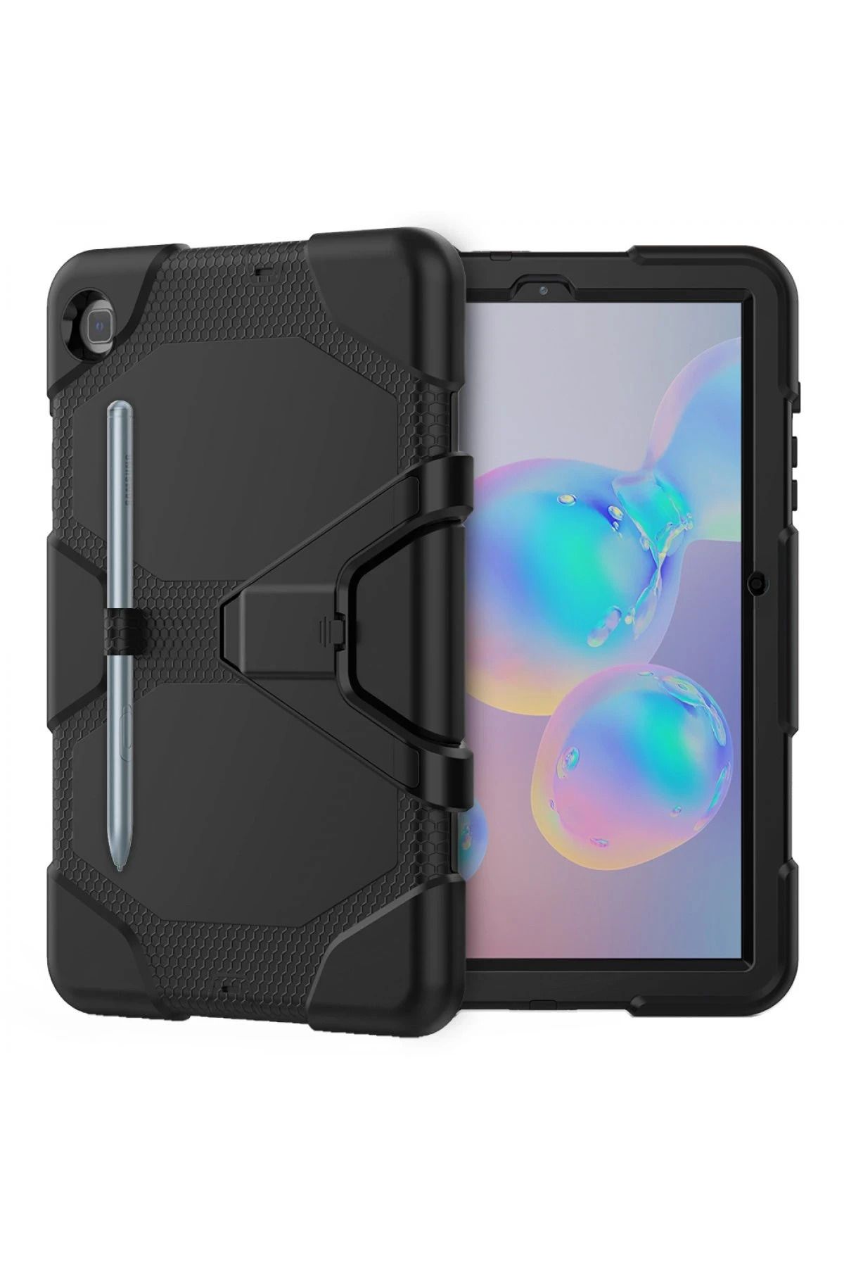NewFace Samsung Galaxy T500 Tab A7 10.4 Kılıf Griffin Tablet Kapak - Siyah FERRG