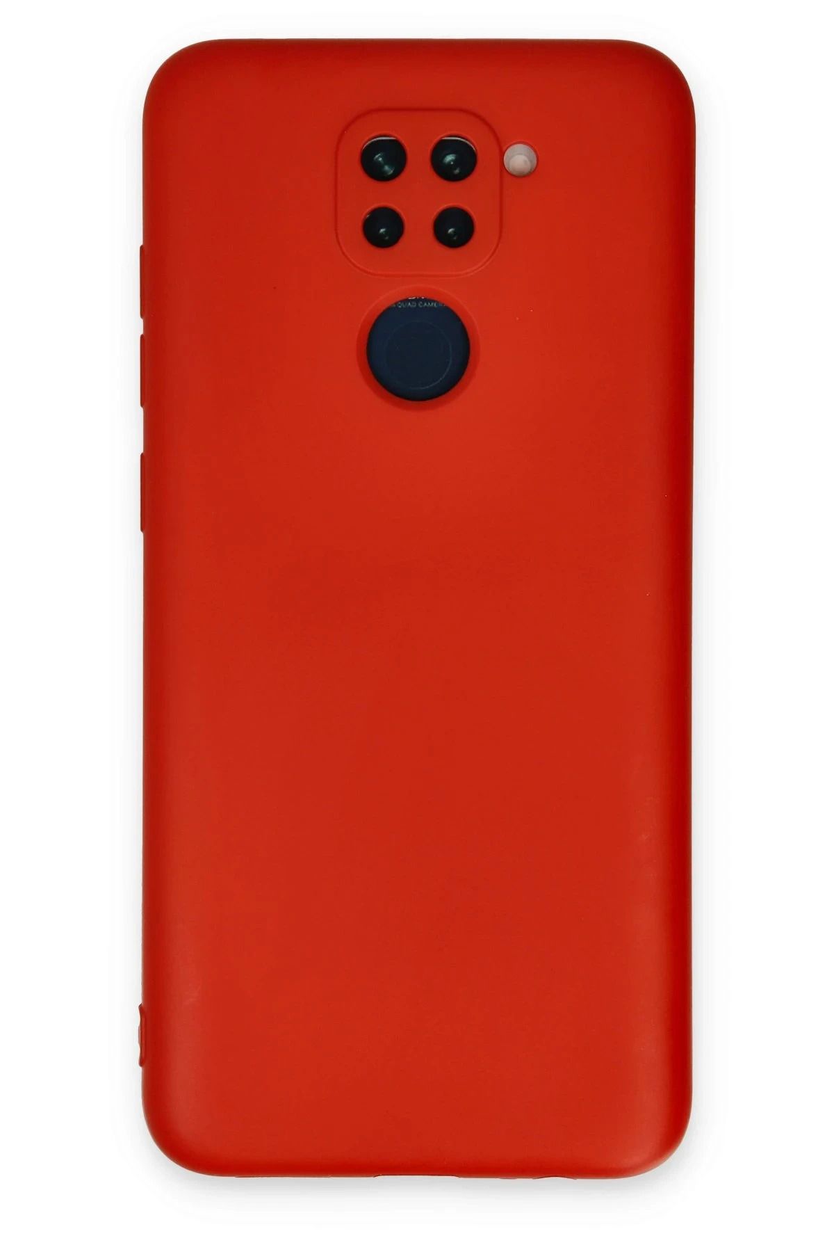 NewFace Xiaomi Redmi Note 9 Kılıf Nano içi Kadife Silikon - Kırmızı BSTMY
