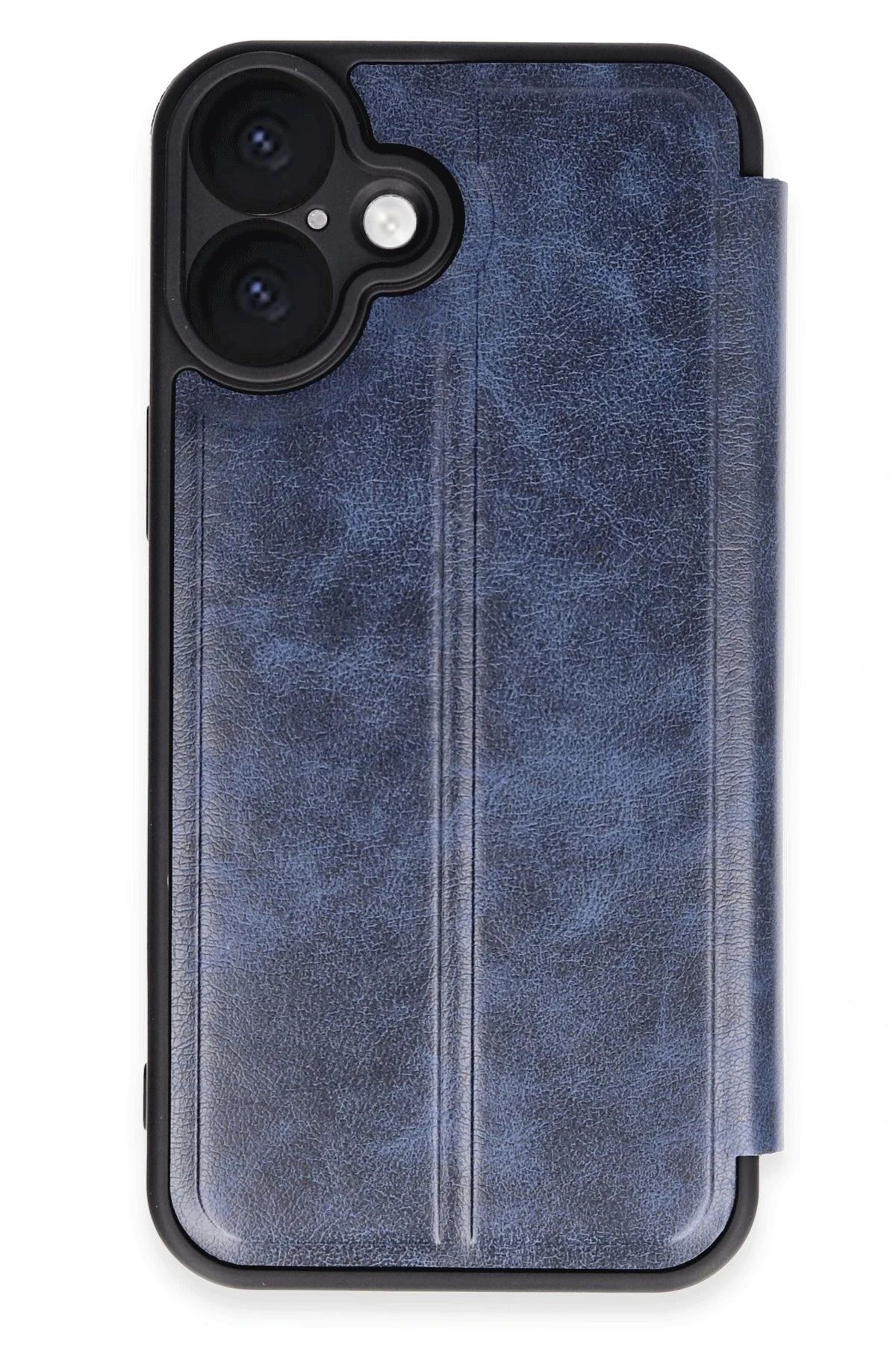 NewFace iPhone 16 Kılıf Flip Cover - Lacivert HNZRN