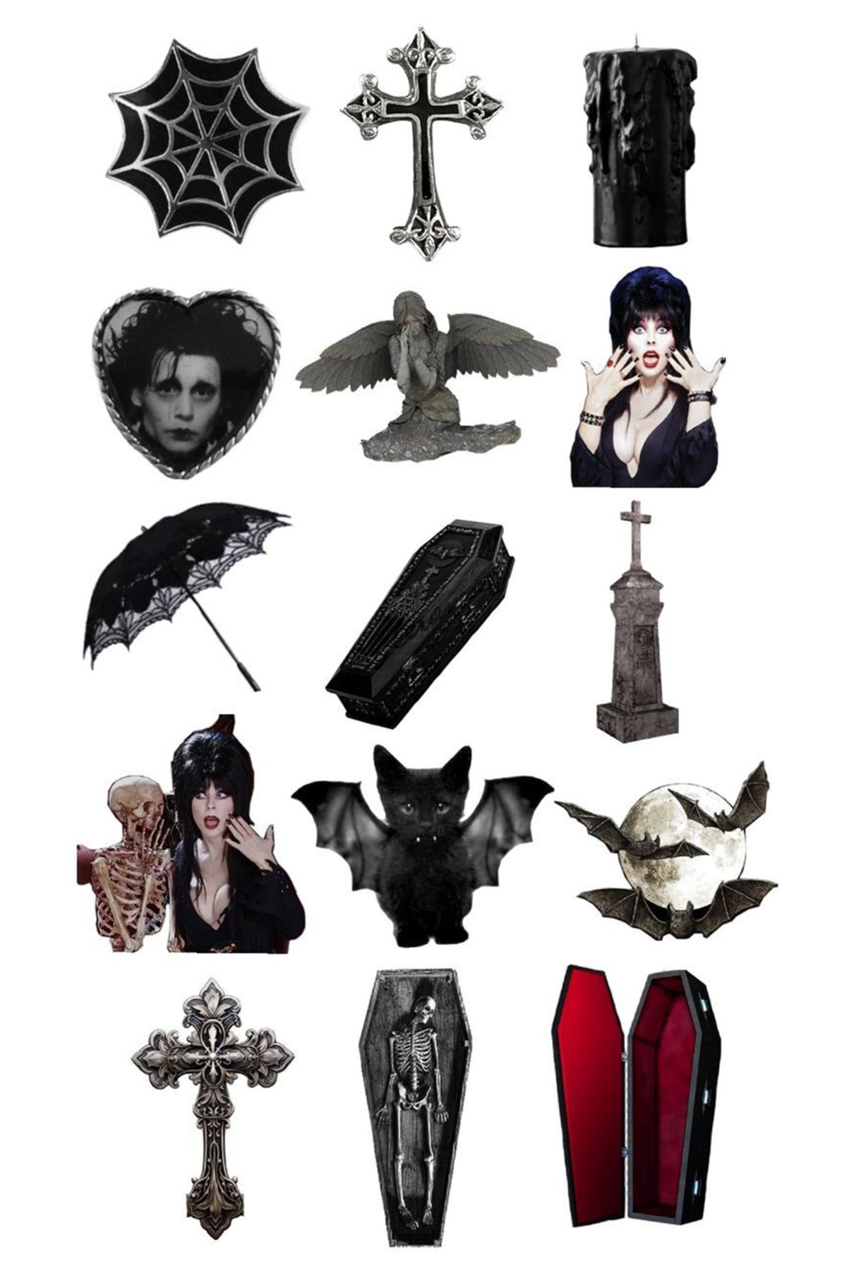 BK Design Gotik Sticker Telefon Laptop Notebook Tablet Defter Matara Stiker Etiket ST1429