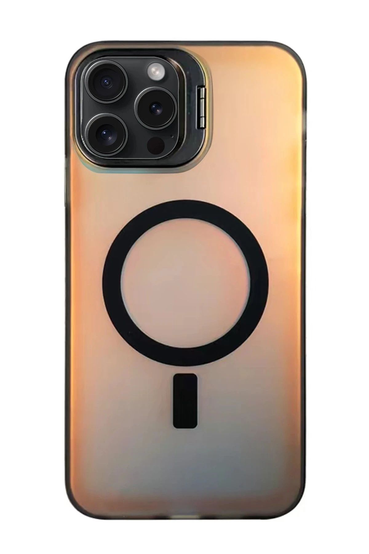 NewFace iPhone 16 Pro Primera Magsafe Standlı Kapak - Siyah INSLM