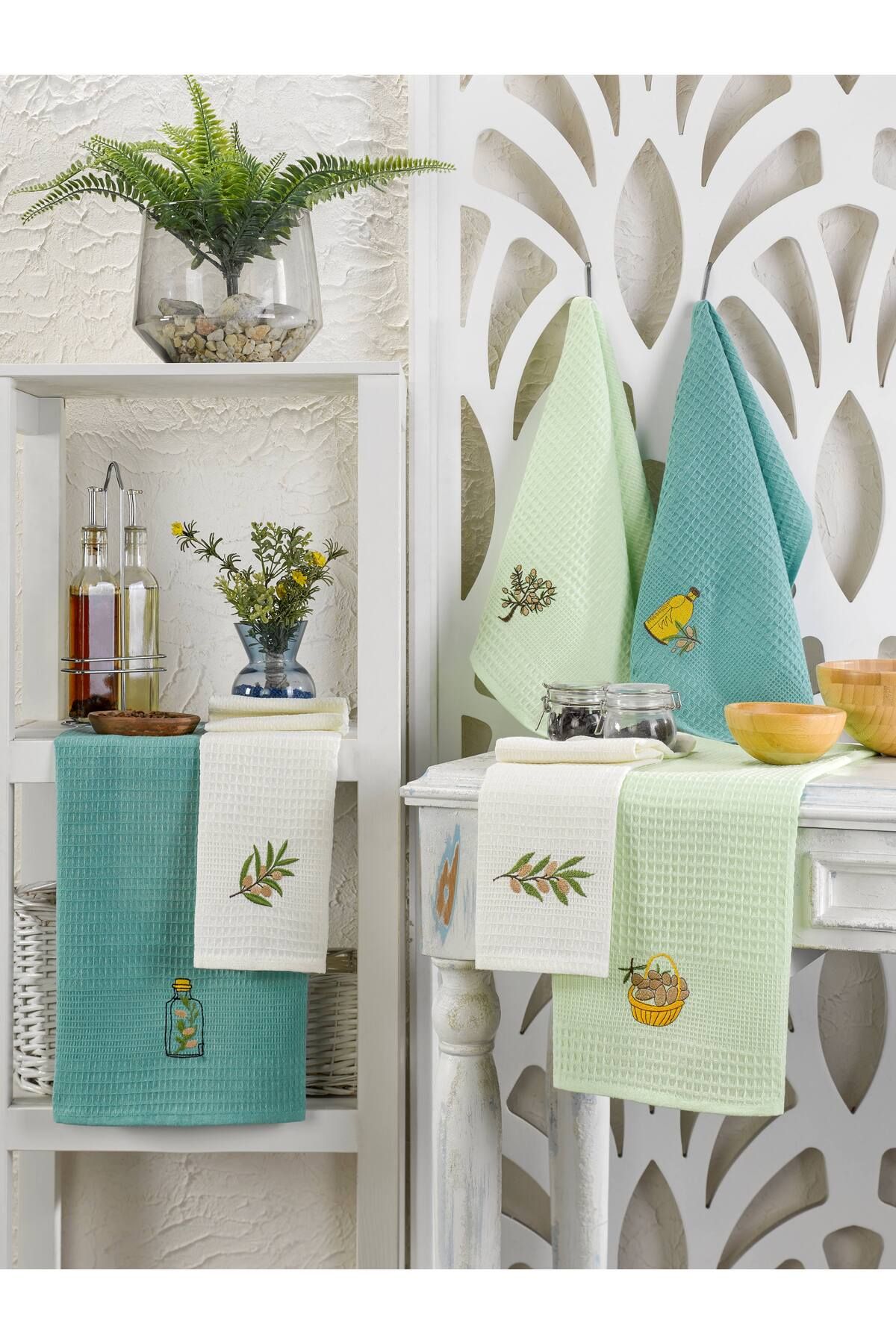 pınars 6'lı Mutfak Kurulama Bezi Set/Mutfak Havlu Seti 40x60