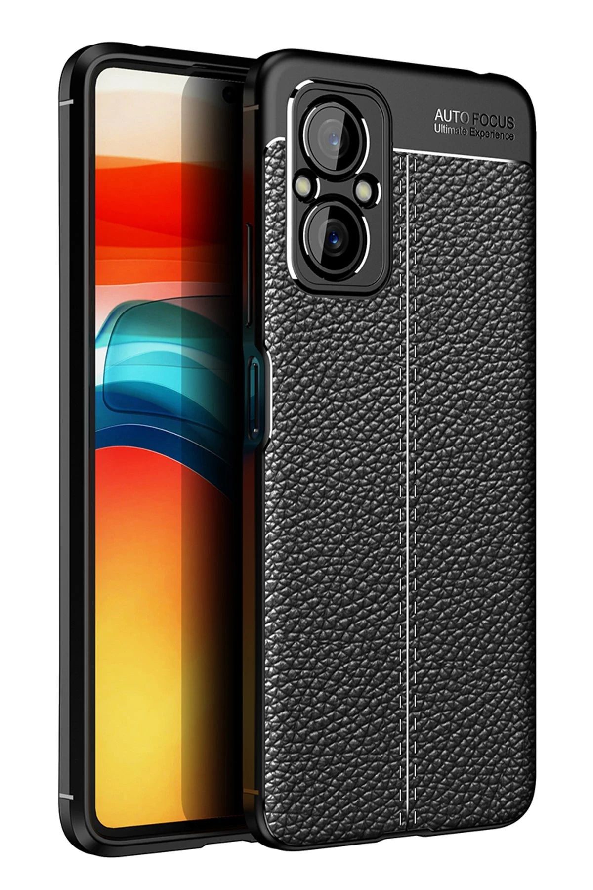 NewFace Xiaomi Poco M5 Kılıf Auto Focus Kapak - Siyah LZWDR