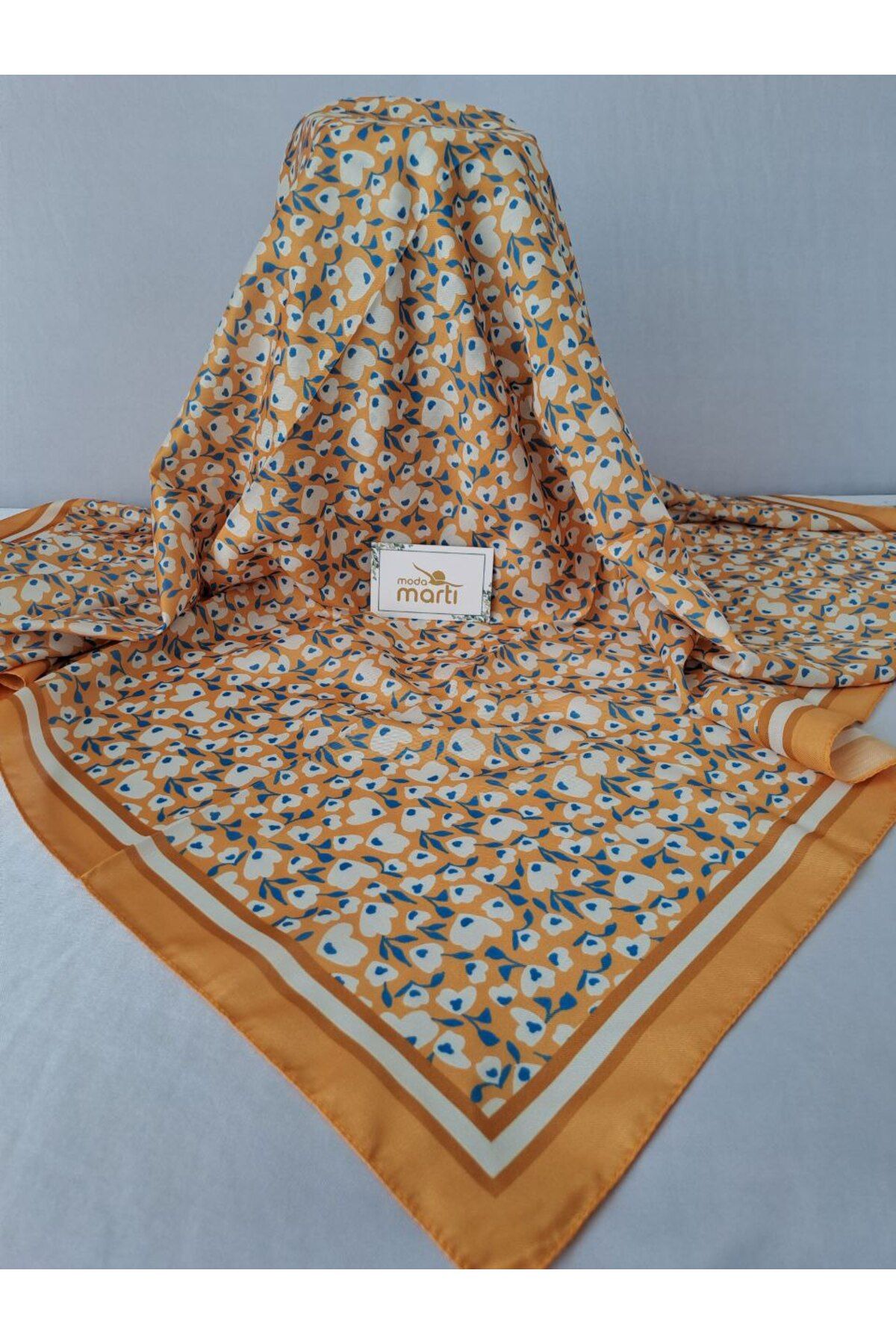 Modamartı KALP YONCA DESEN SOFT EŞARP 90*90